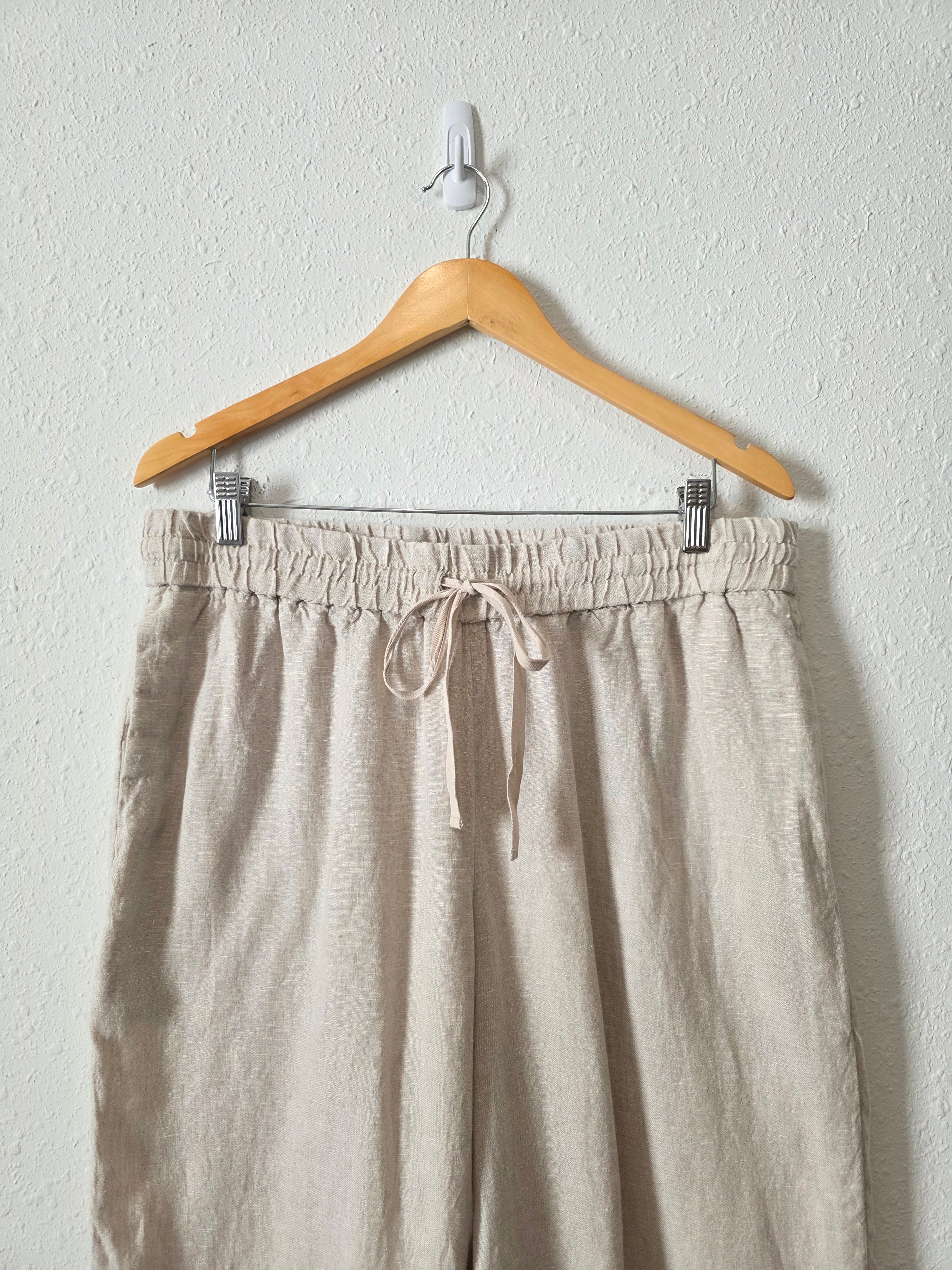 J.Crew Linen Wide Leg Pants (L)