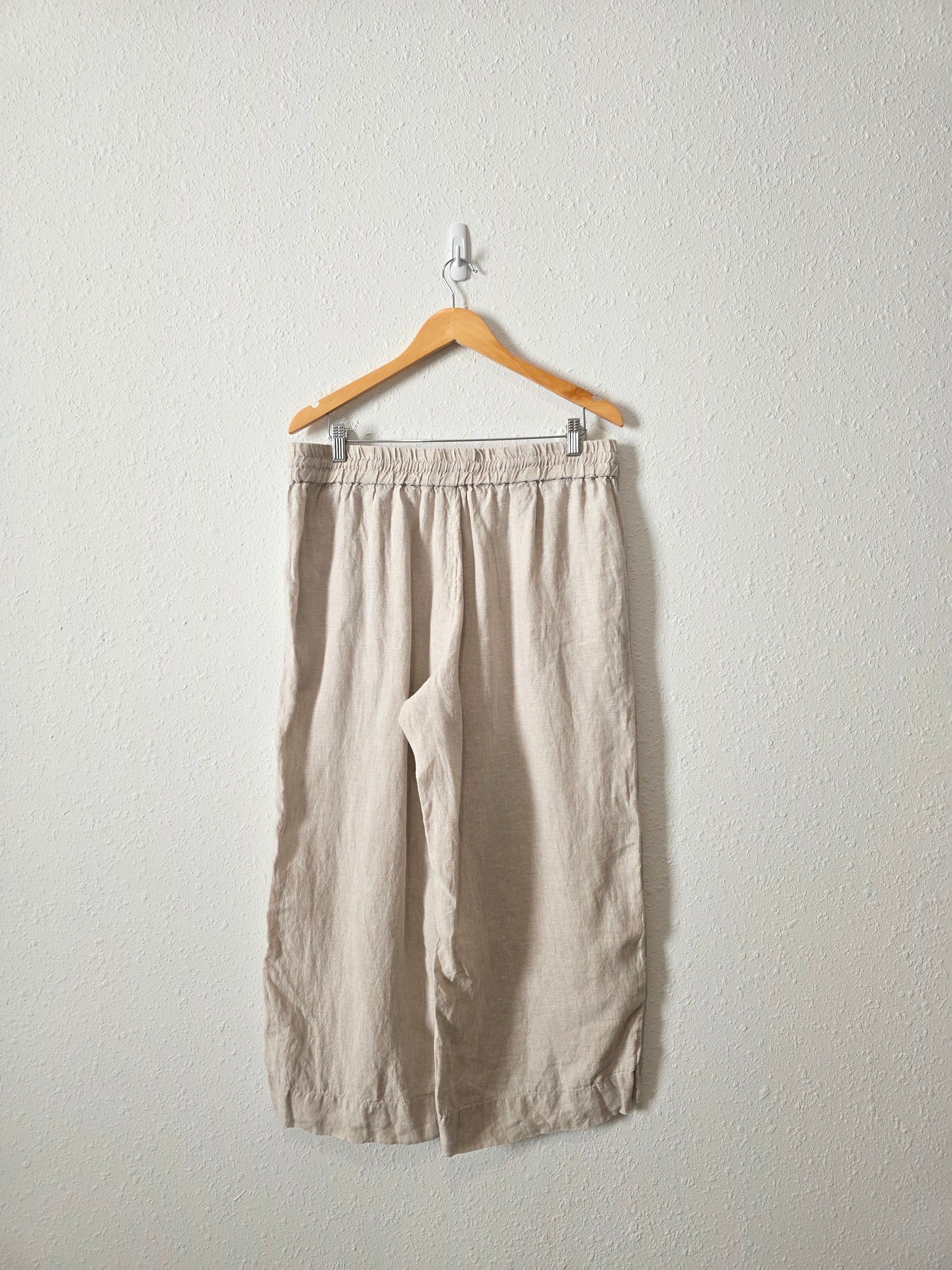 J.Crew Linen Wide Leg Pants (L)