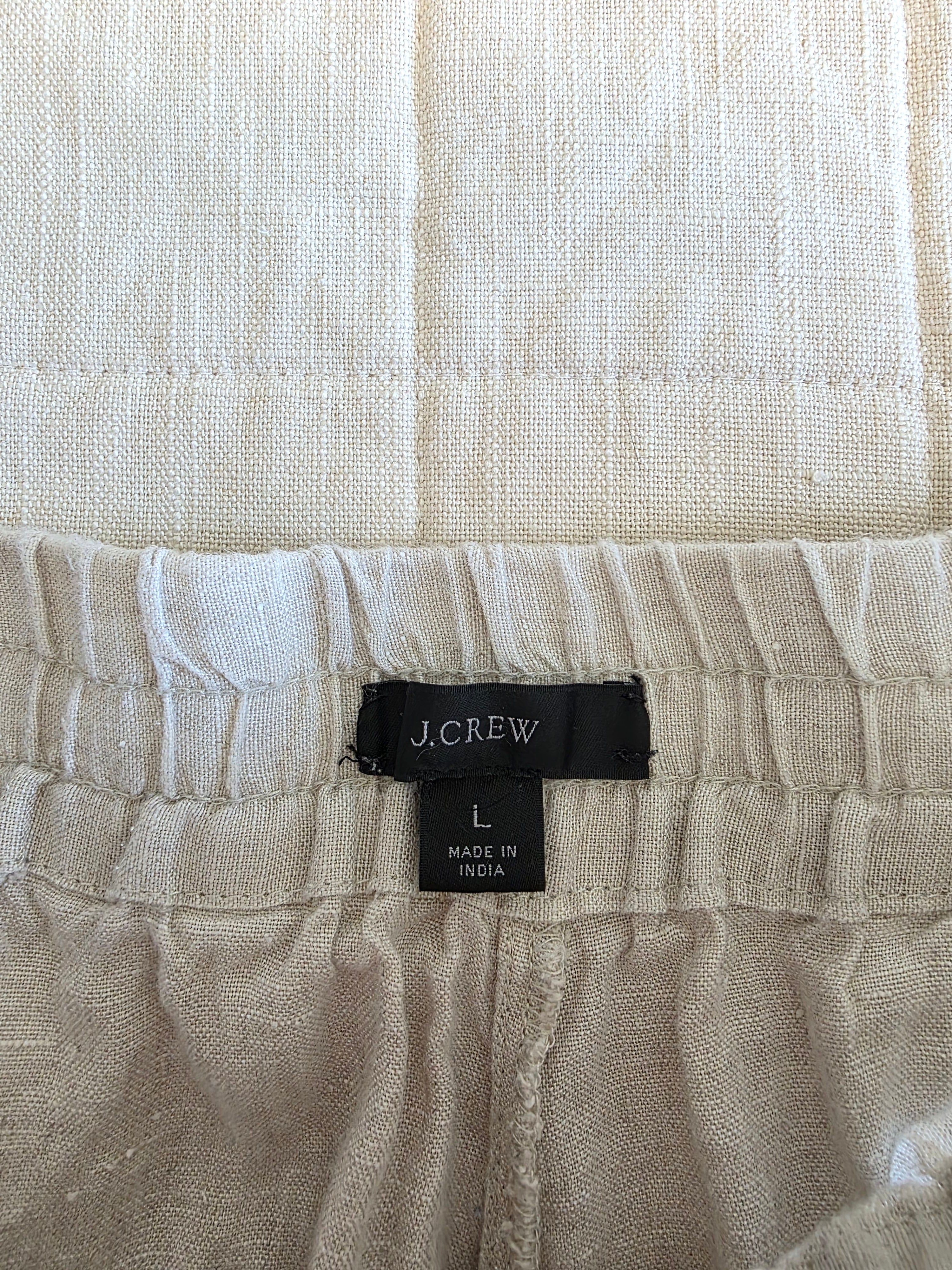 J.Crew Linen Wide Leg Pants (L)