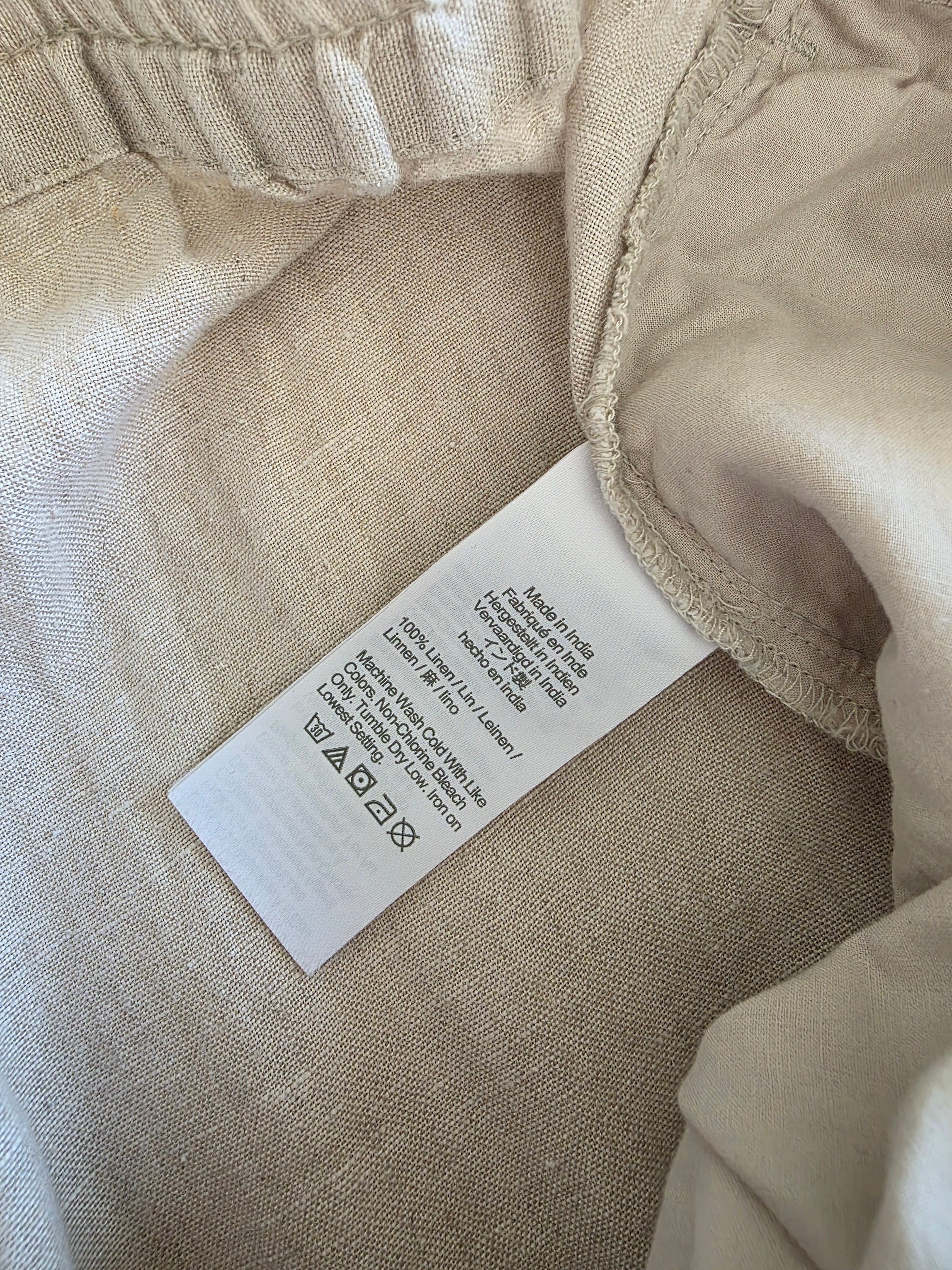 J.Crew Linen Wide Leg Pants (L)