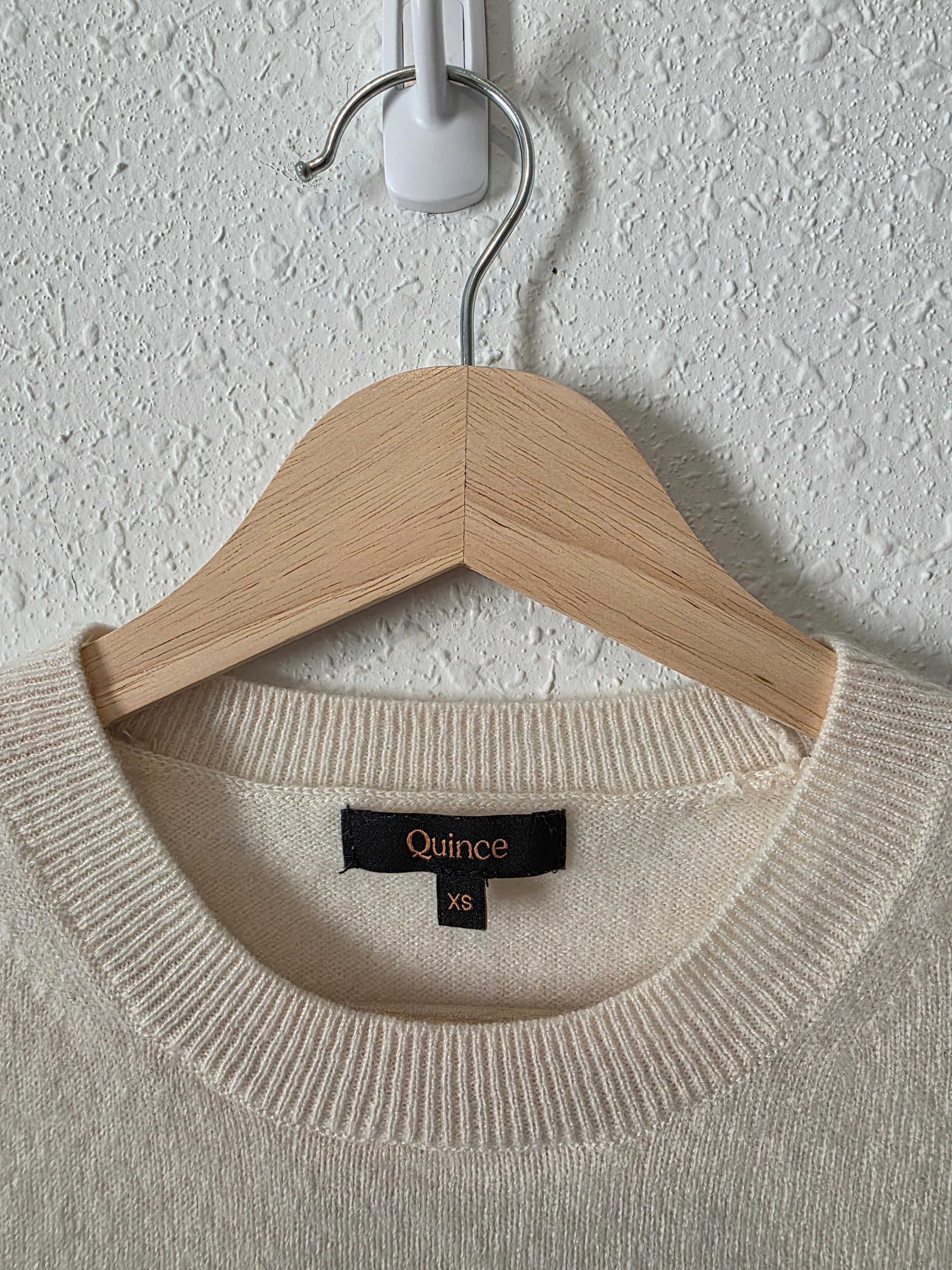 Quince Cashmere Knit Tee (XS)