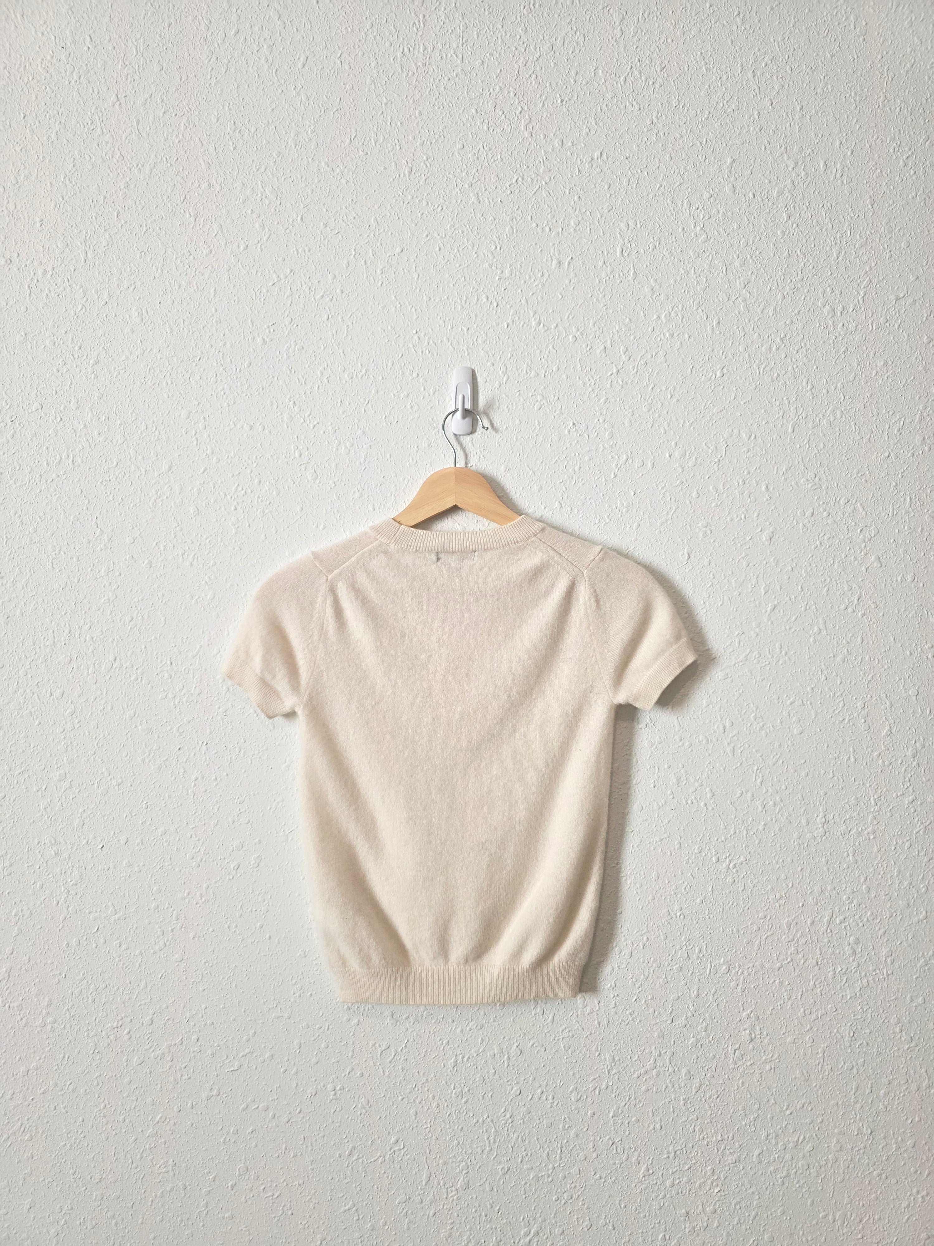 Quince Cashmere Knit Tee (XS)