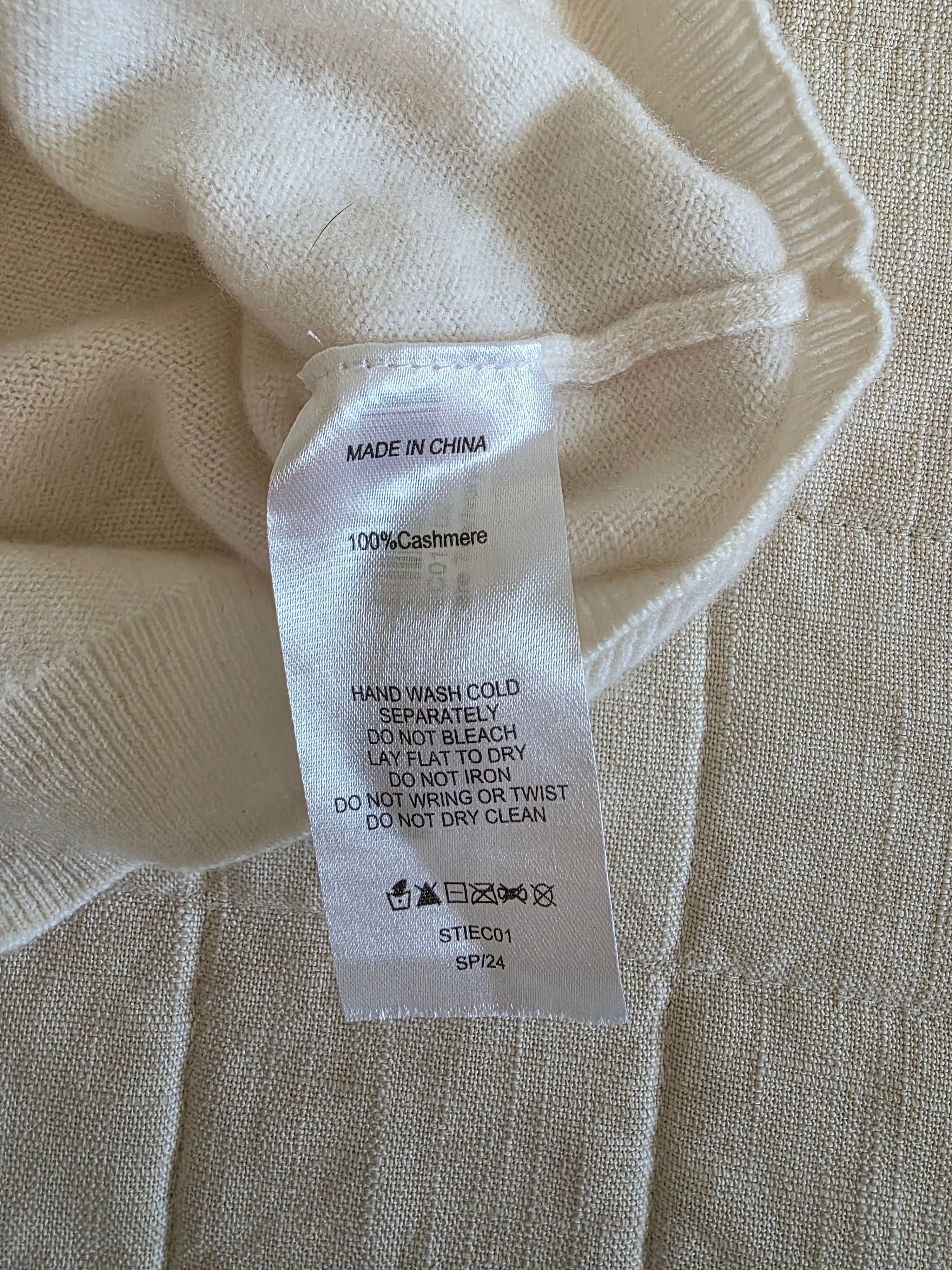 Quince Cashmere Knit Tee (XS)