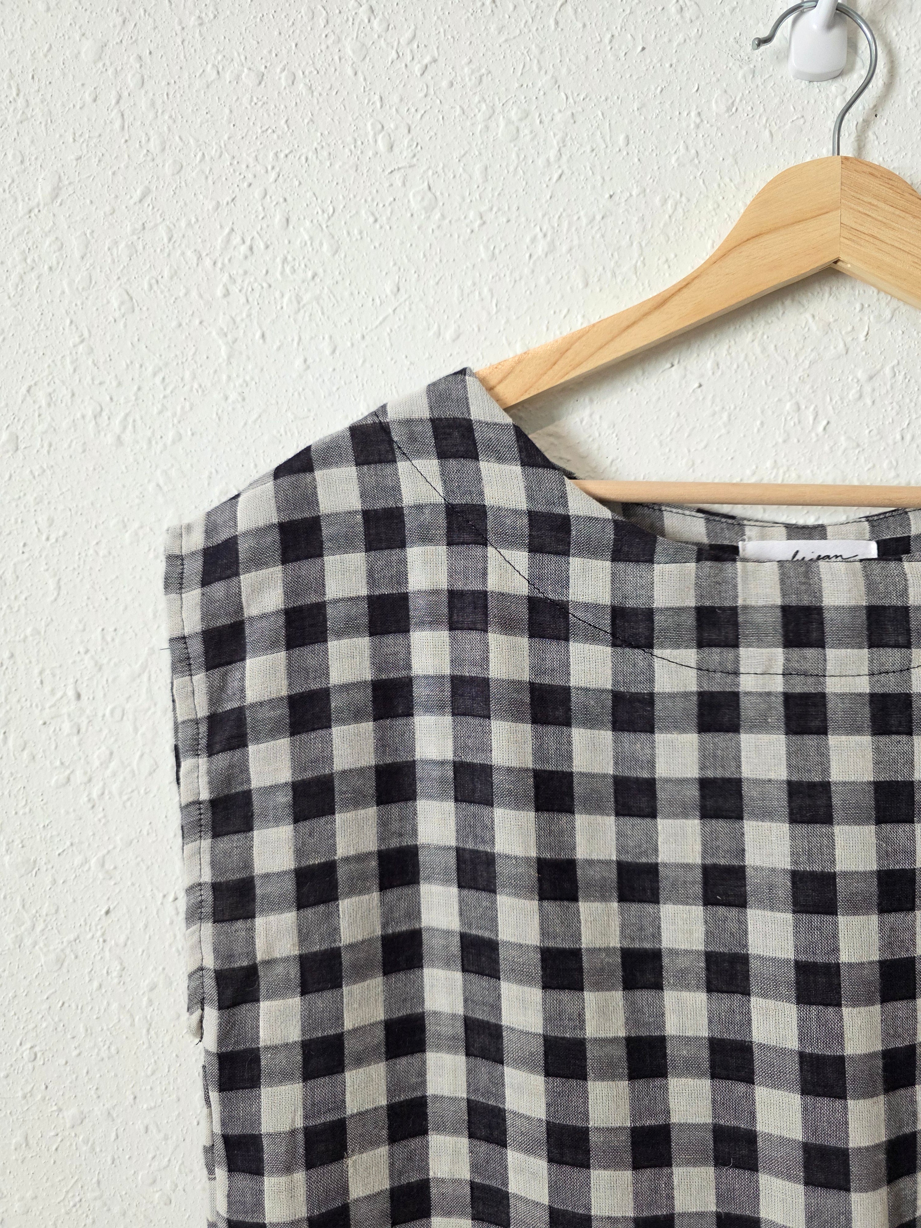 Carly Jean Gingham Boxy Top (XS)