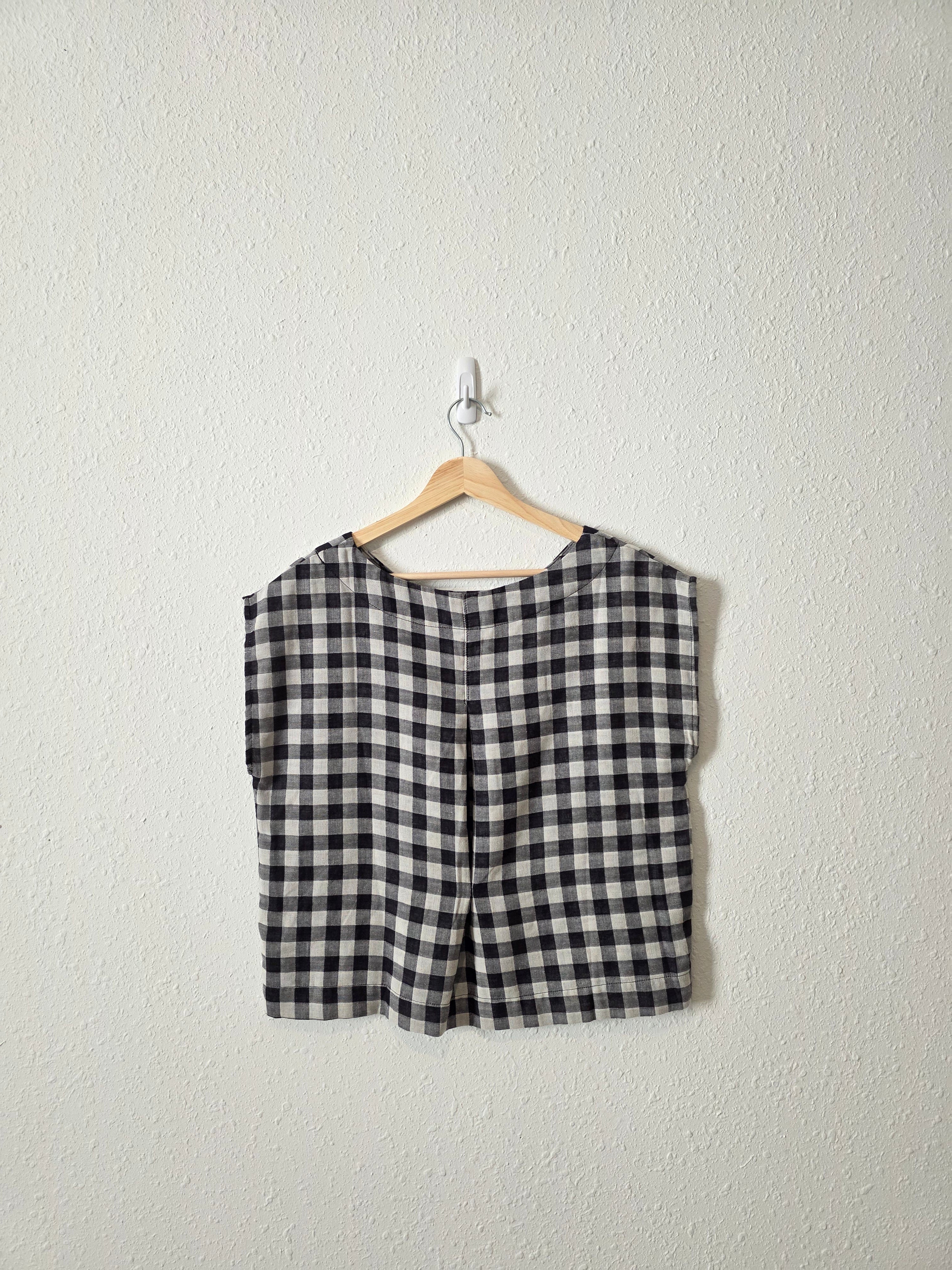 Carly Jean Gingham Boxy Top (XS)