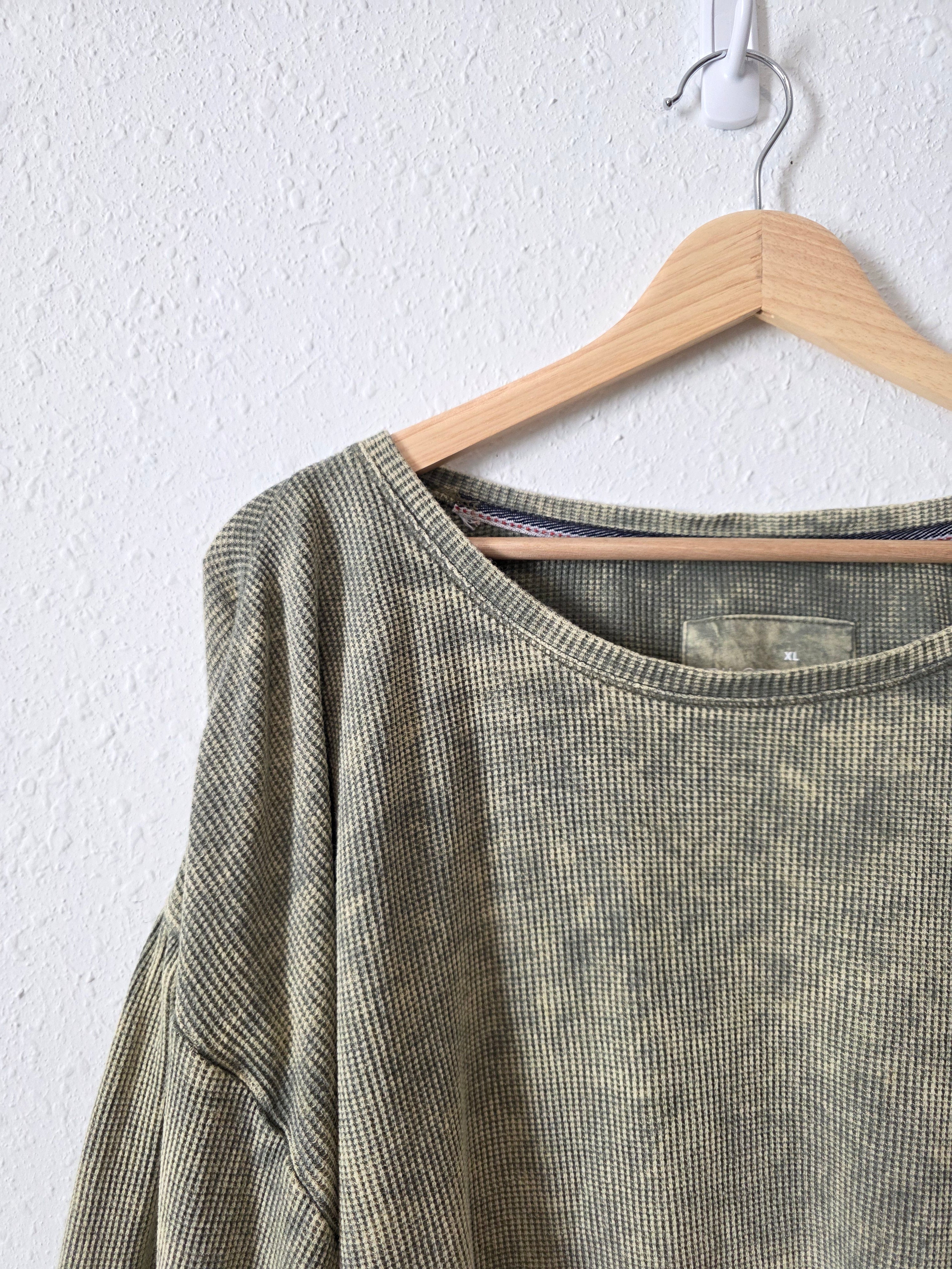 Anthropologie Puff Sleeve Thermal Top (XL)