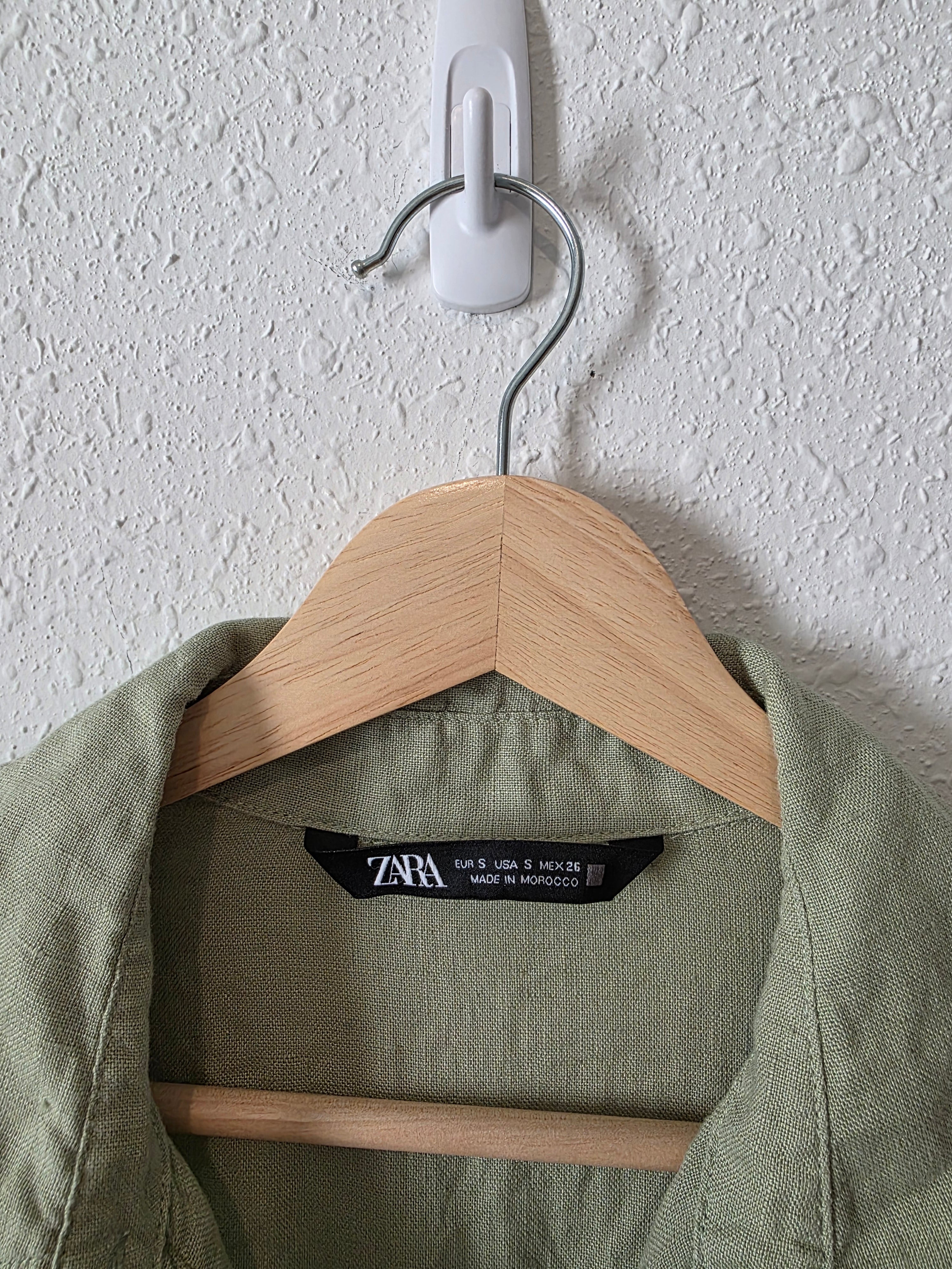 Zara Oversized Linen Button Up (S)
