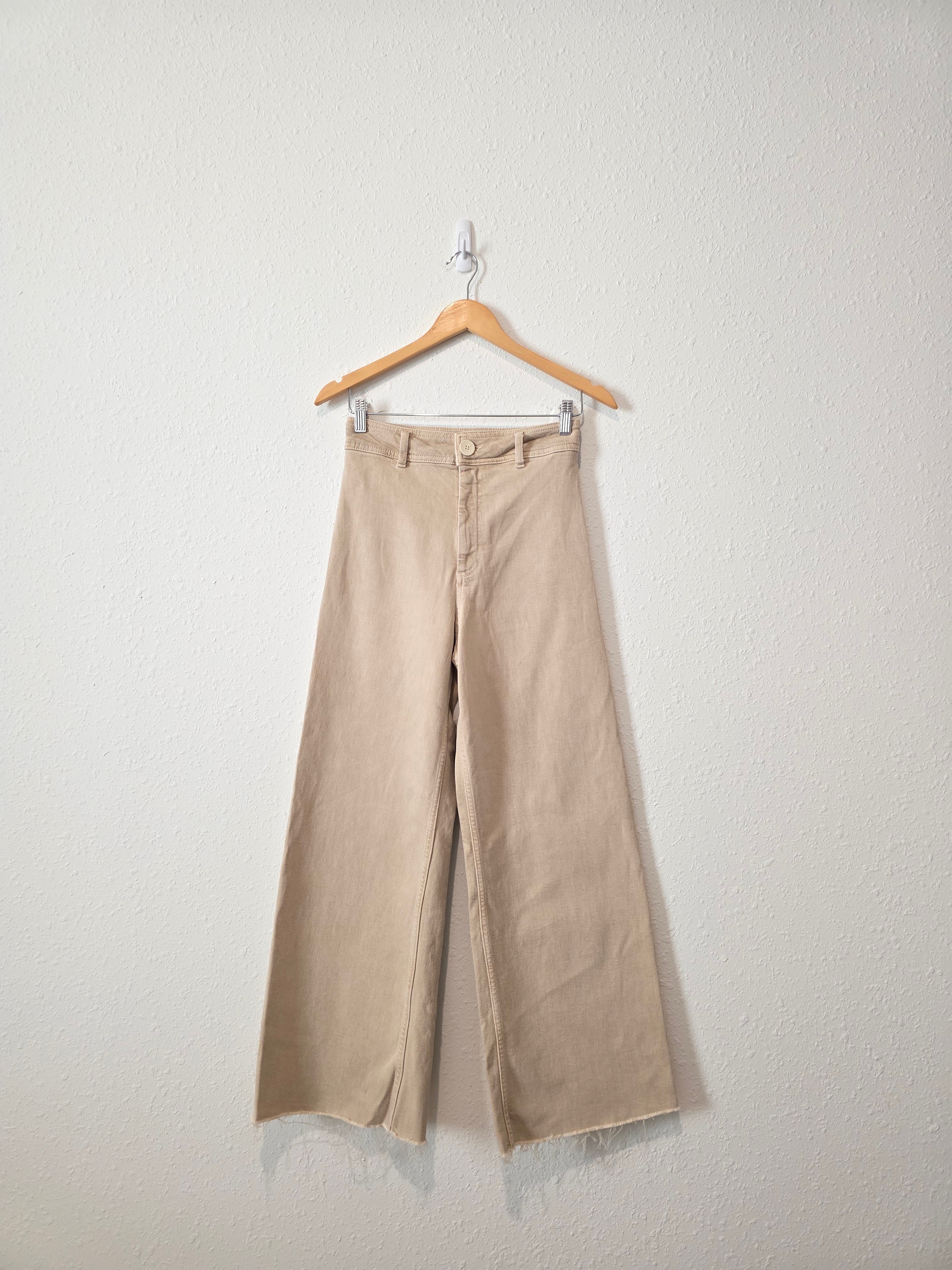 Zara Neutral Wide Leg Jeans (4)