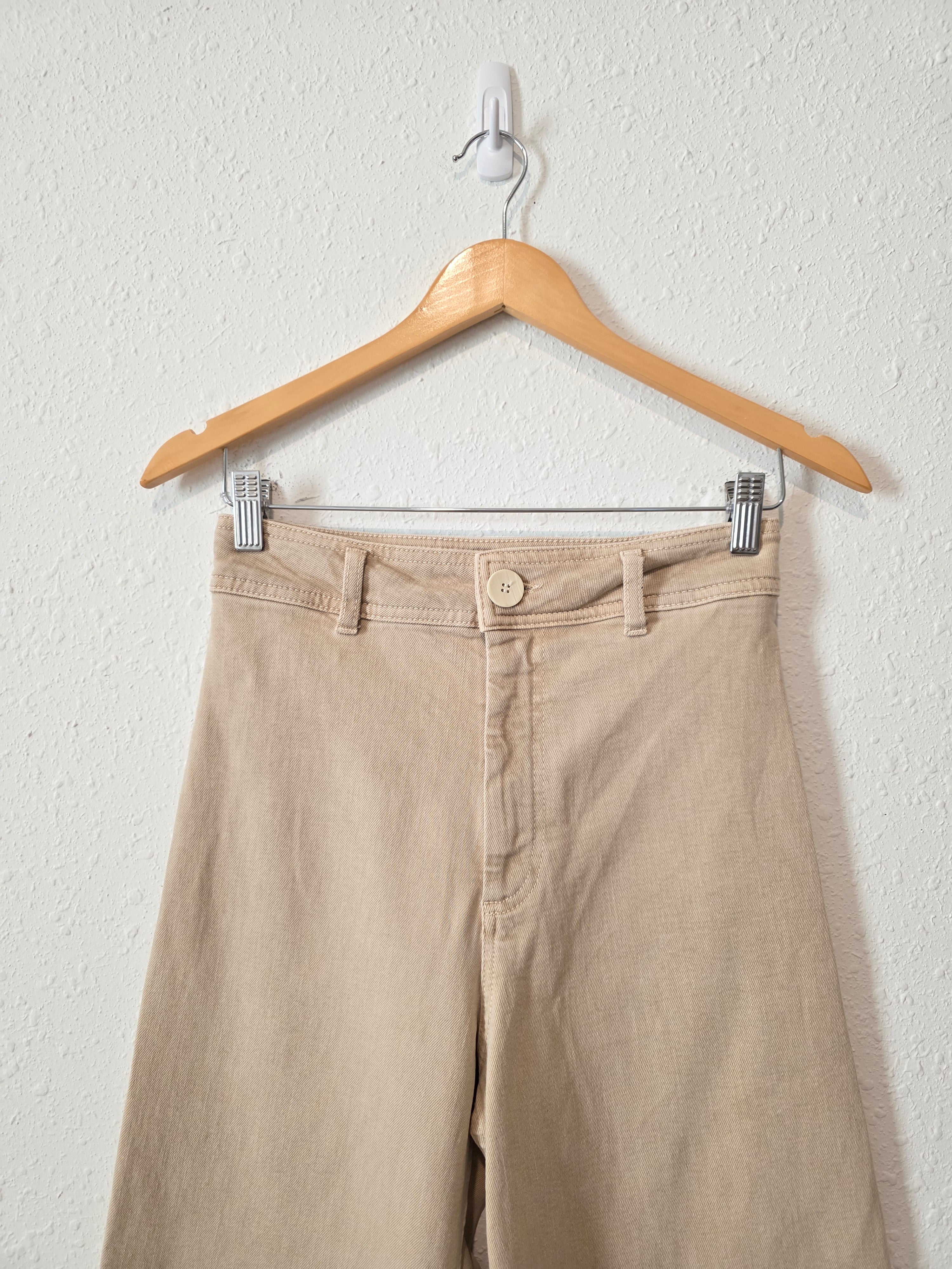Zara Neutral Wide Leg Jeans (4)