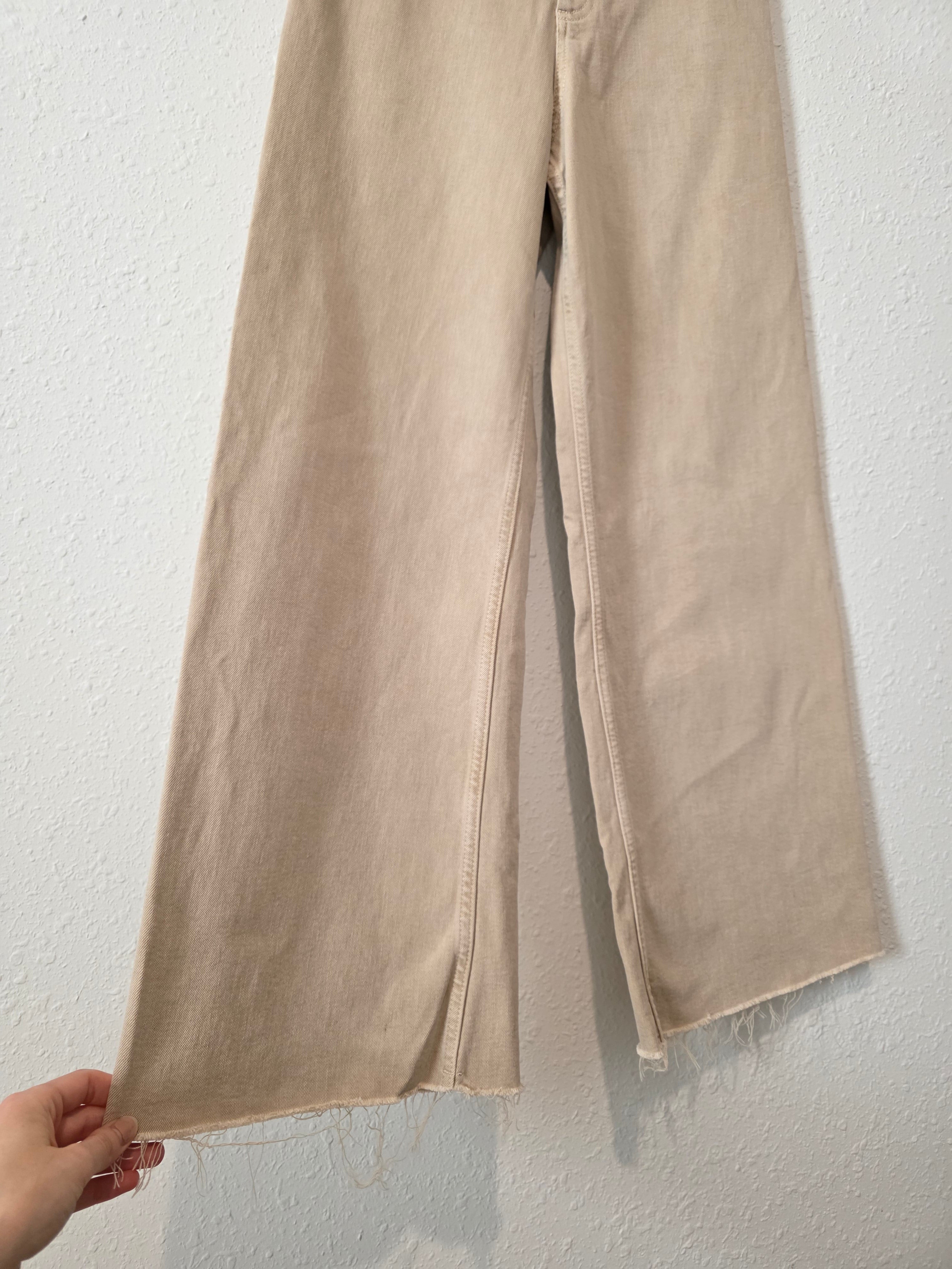 Zara Neutral Wide Leg Jeans (4)