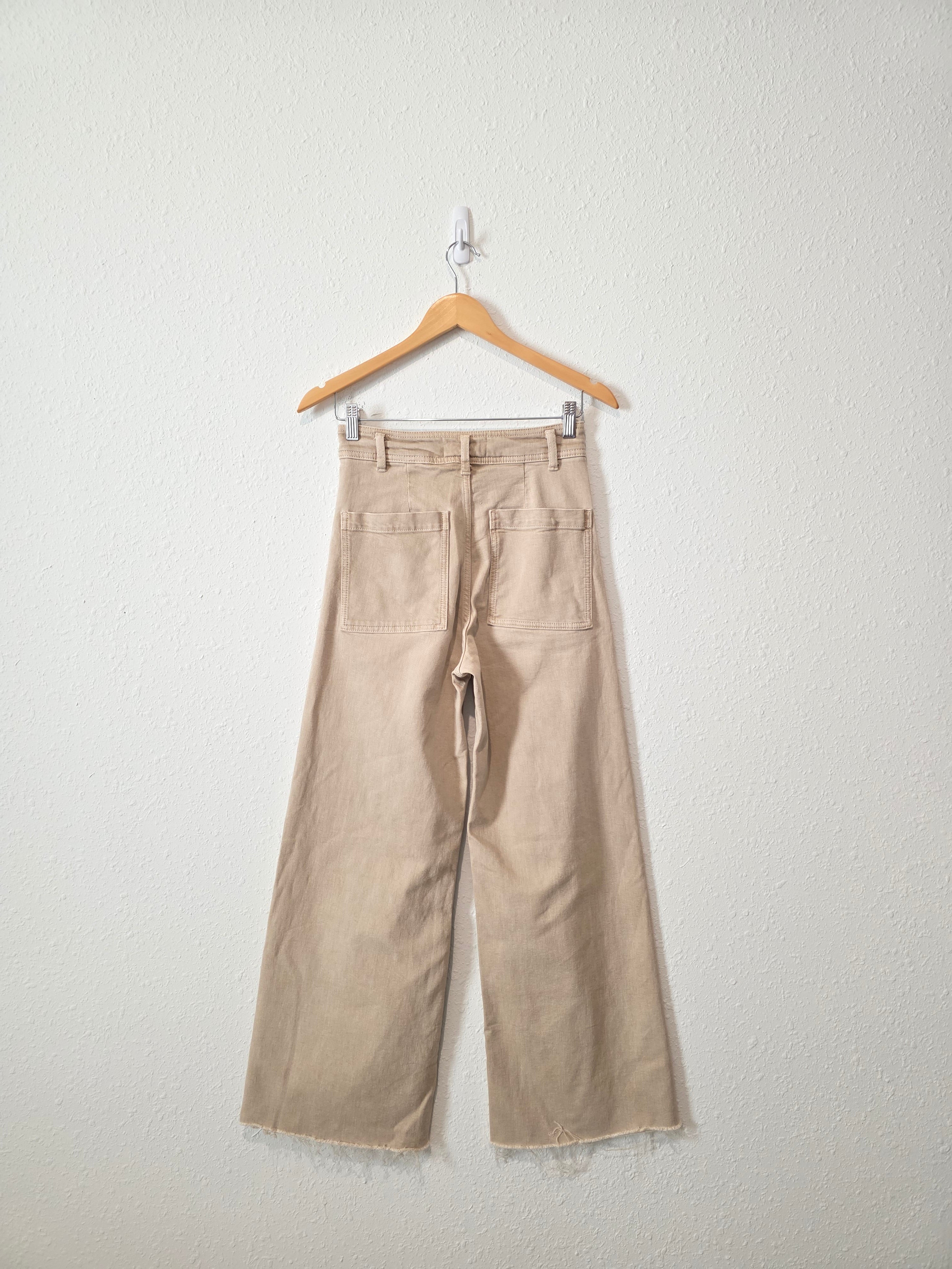 Zara Neutral Wide Leg Jeans (4)
