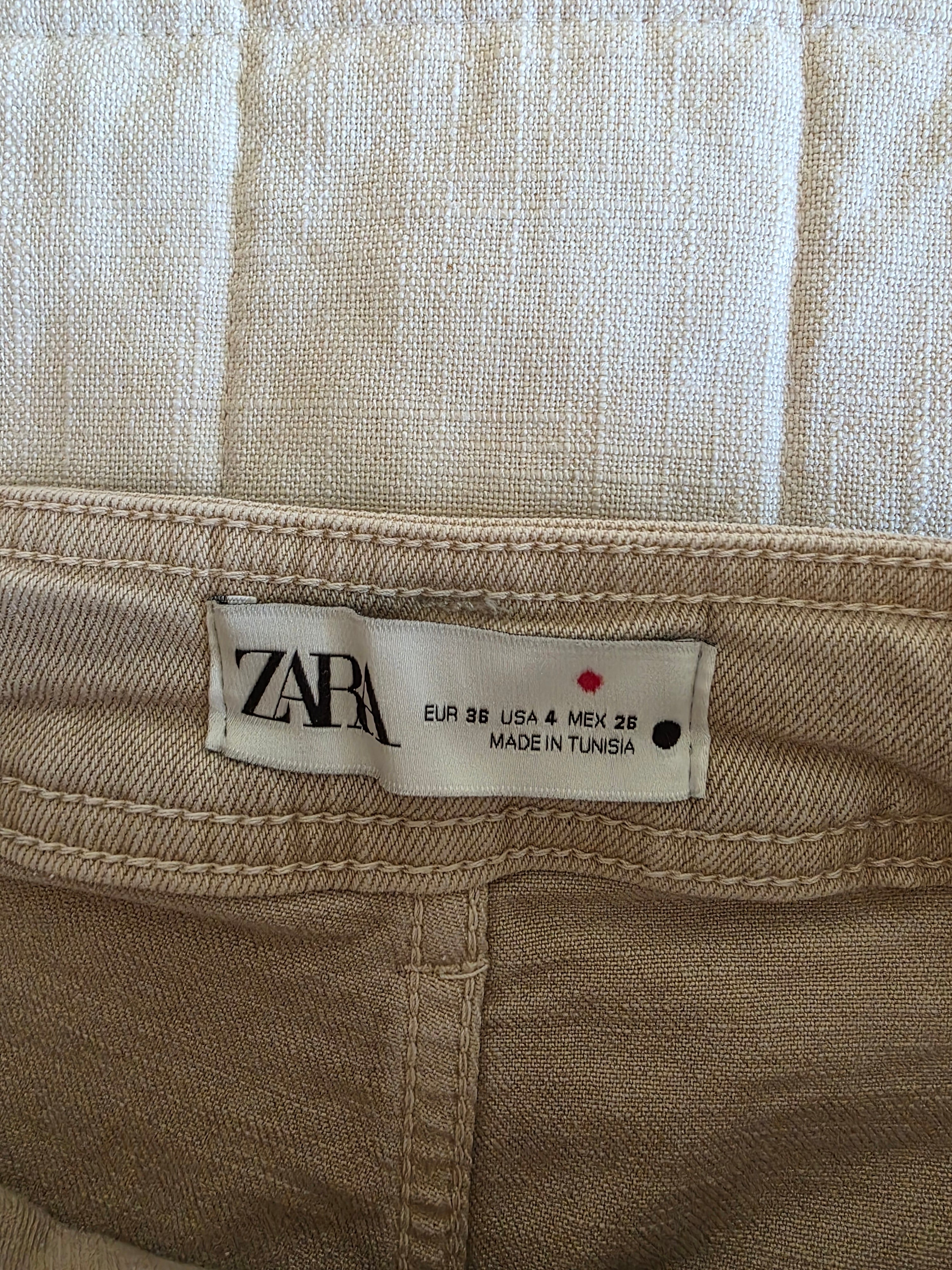 Zara Neutral Wide Leg Jeans (4)