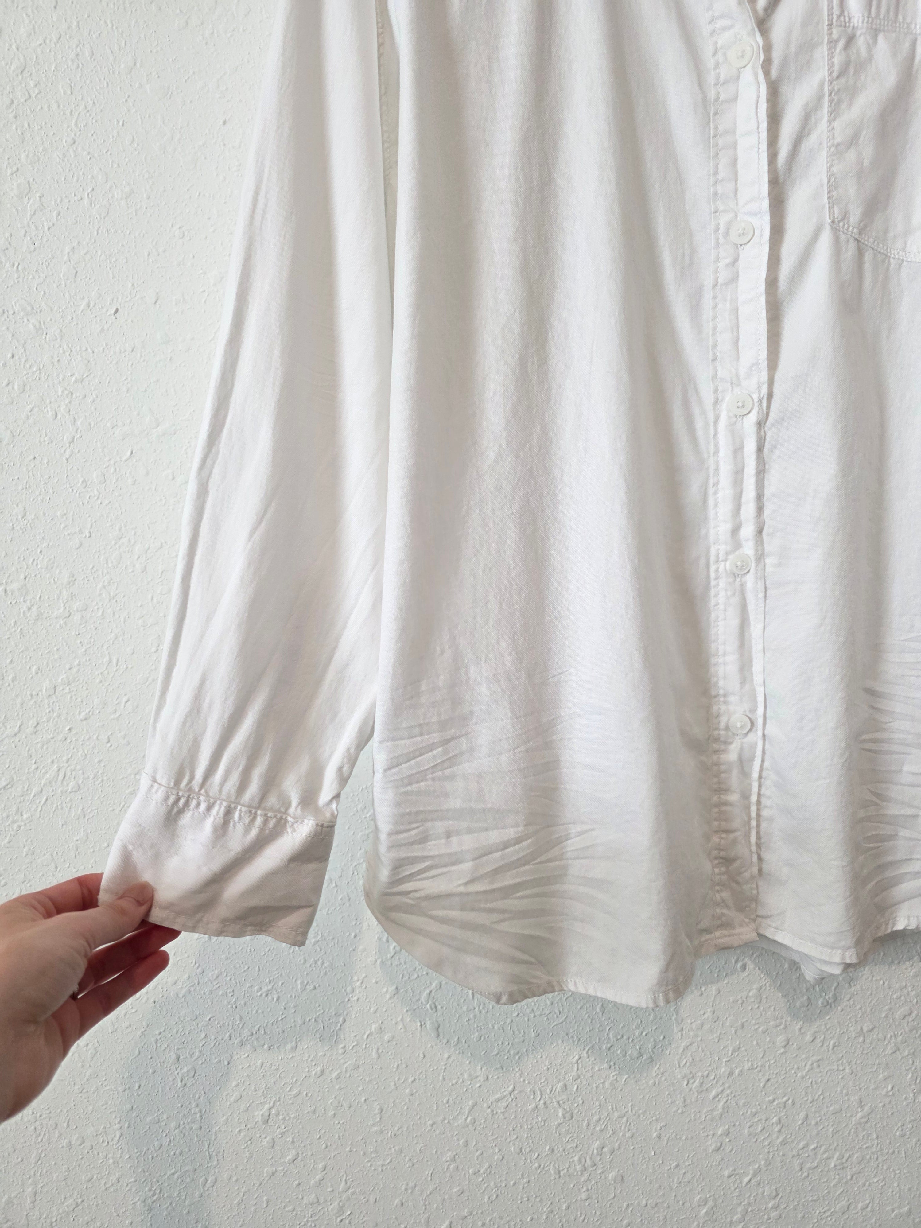 Aerie White Button Up Shirt (S)