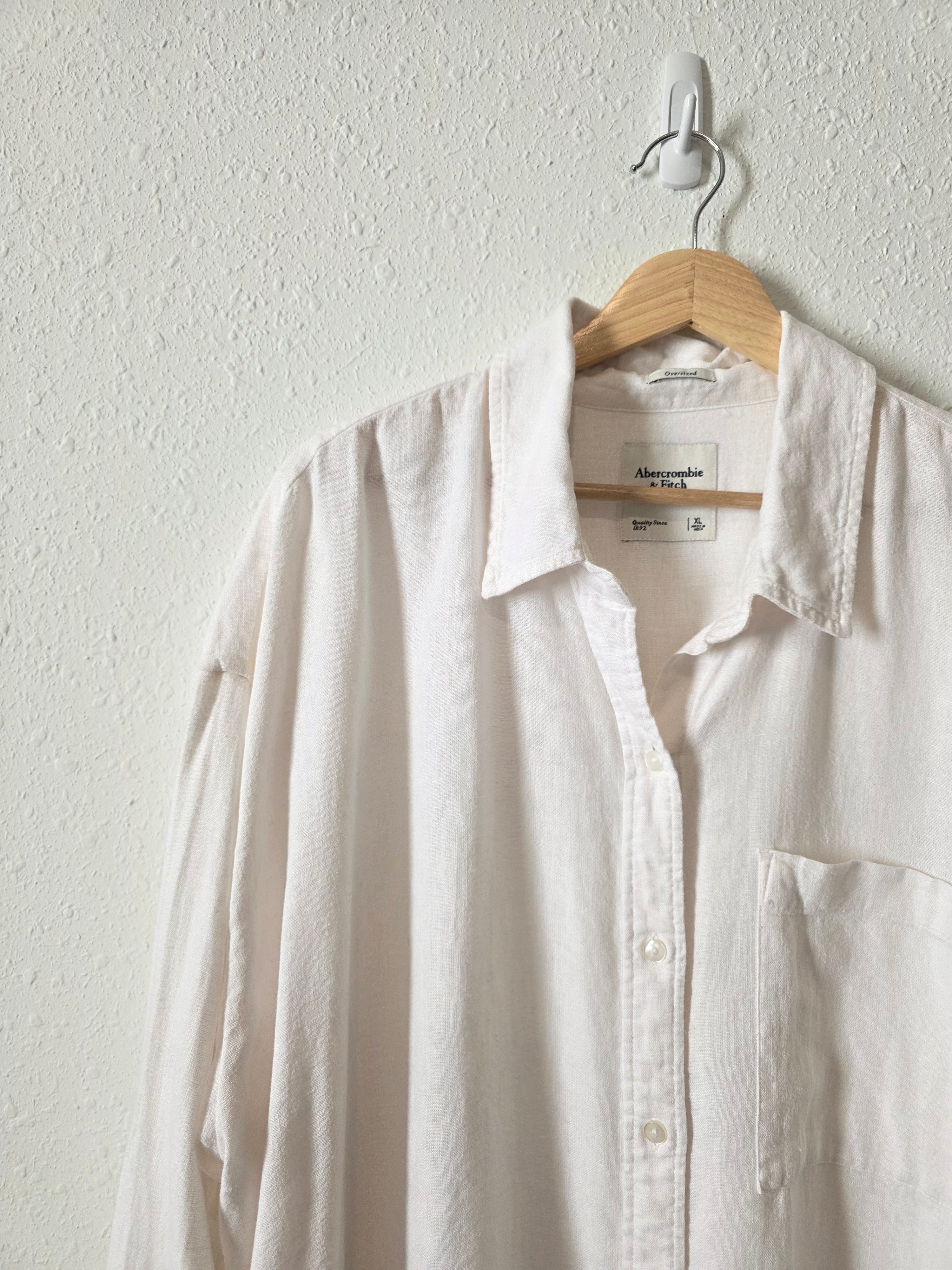 Abercrombie Linen Blend Button Up (XL)