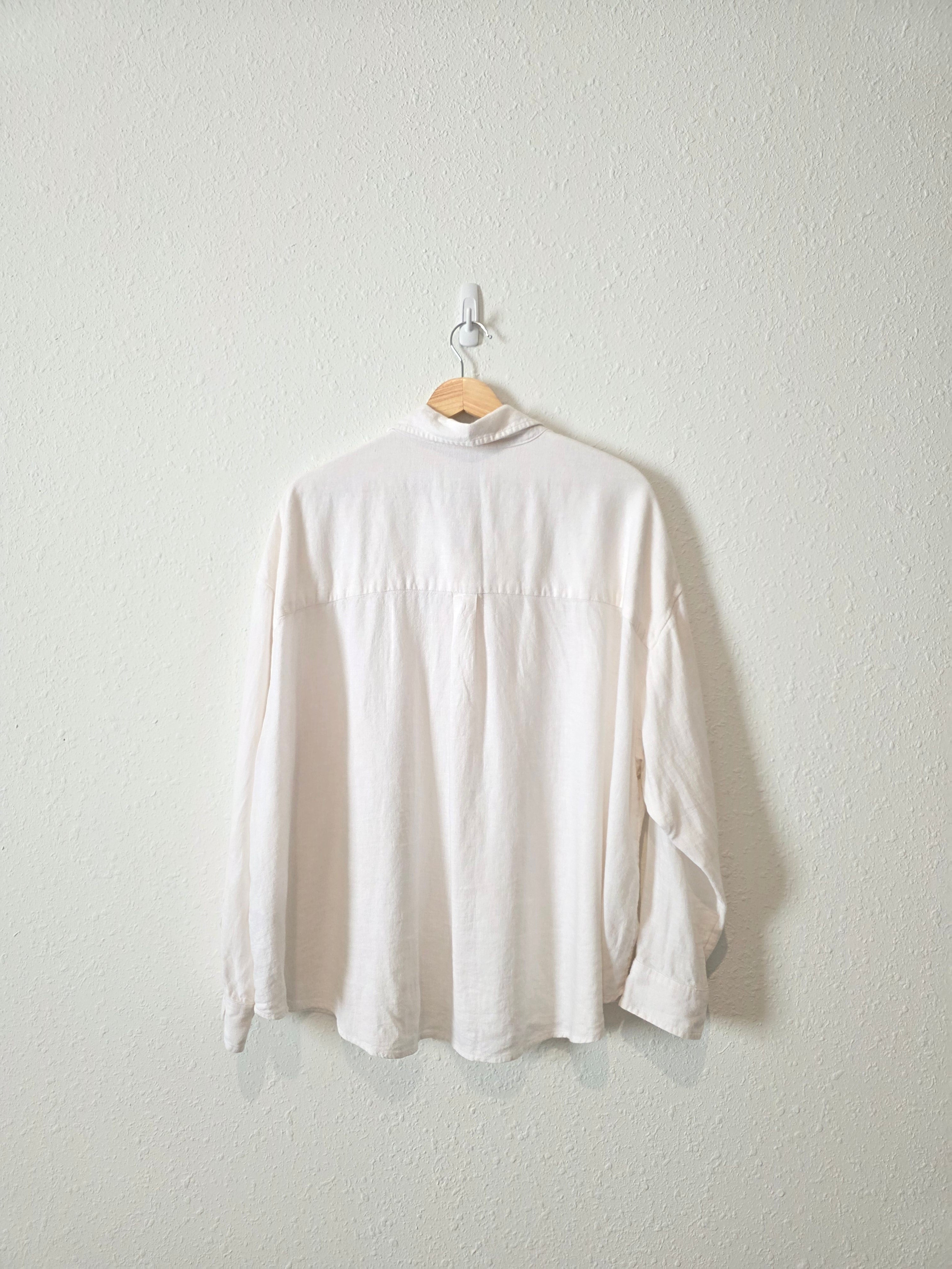 Abercrombie Linen Blend Button Up (XL)