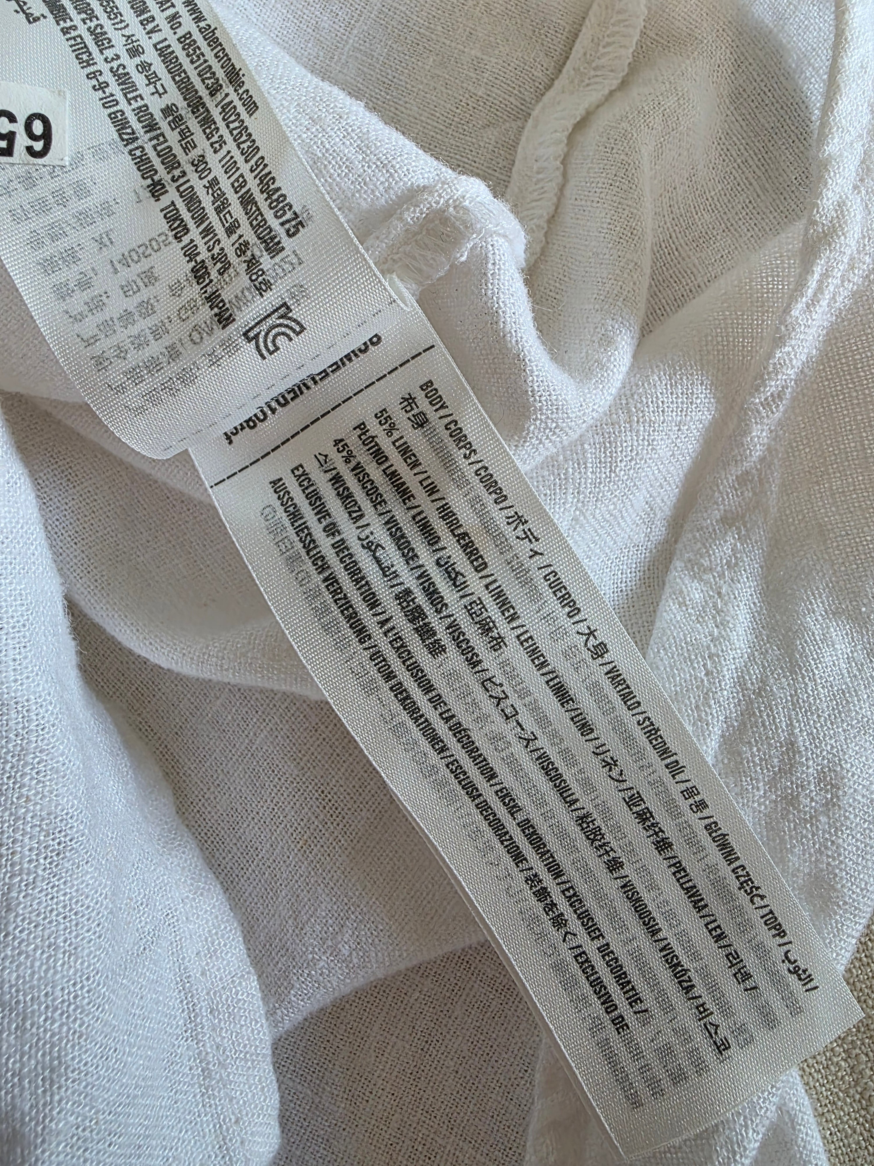 Abercrombie Linen Blend Button Up (XL)