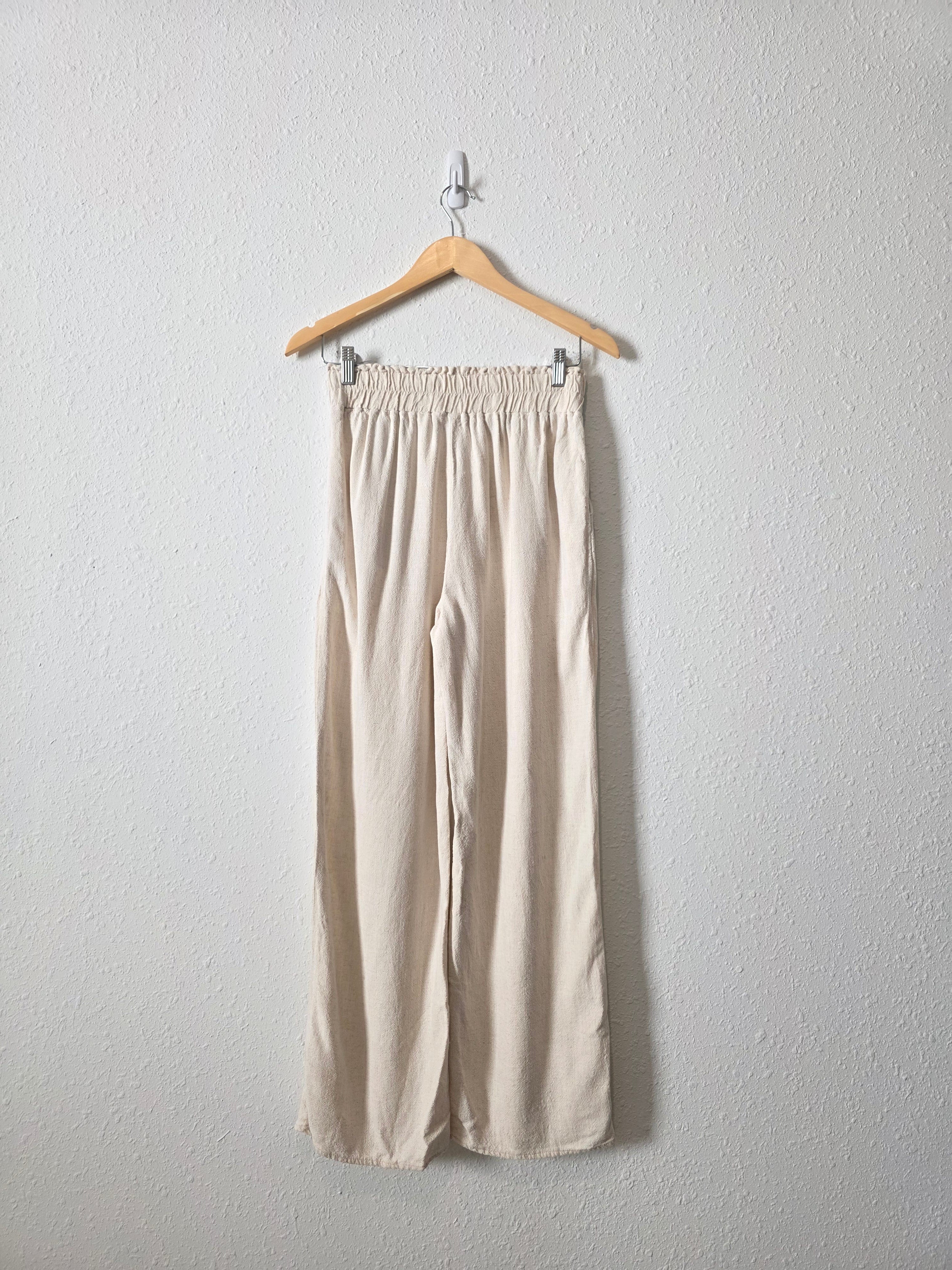 Oat Linen Blend Pants (M)