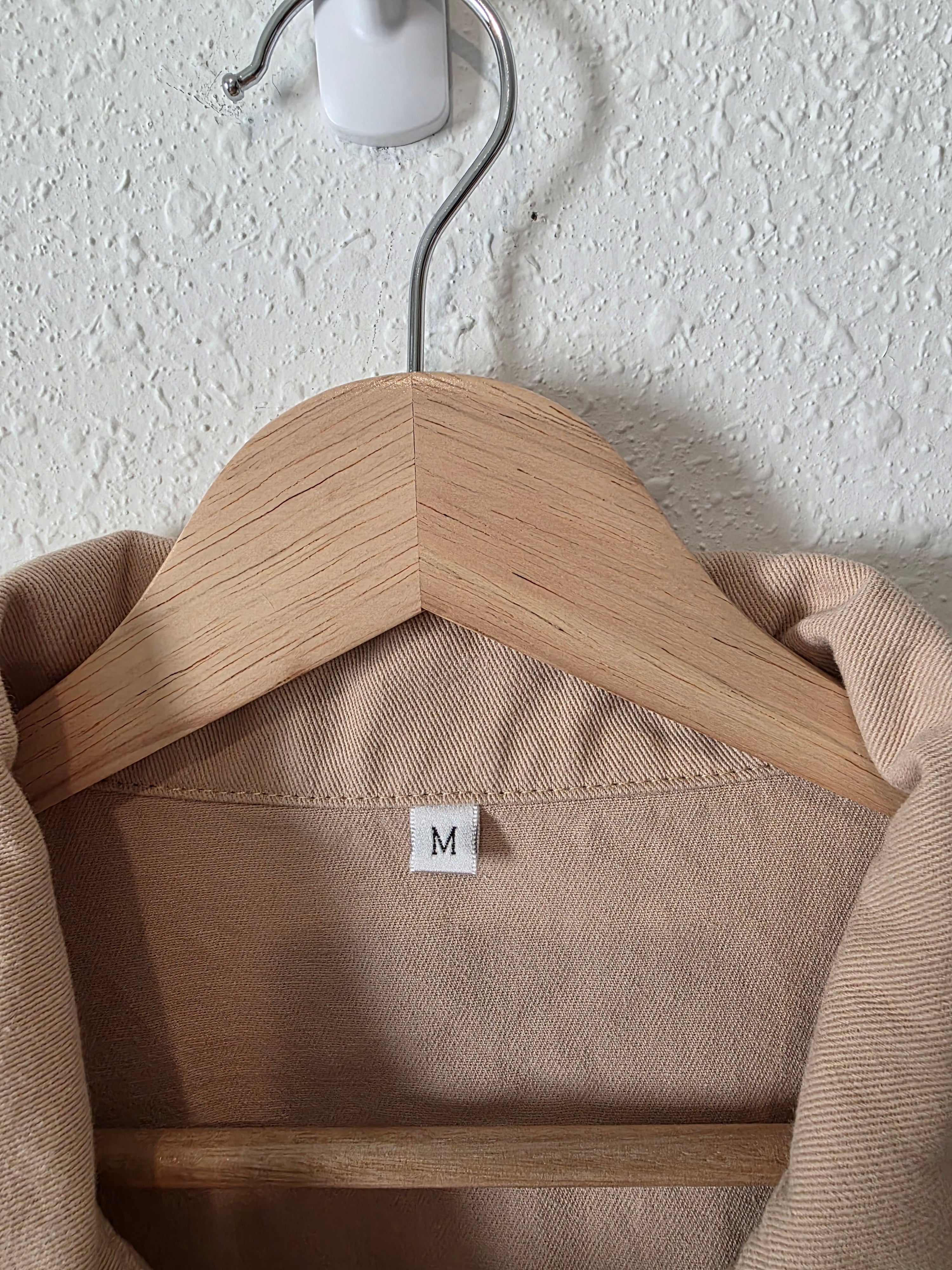 Neutral Cotton Romper (M)