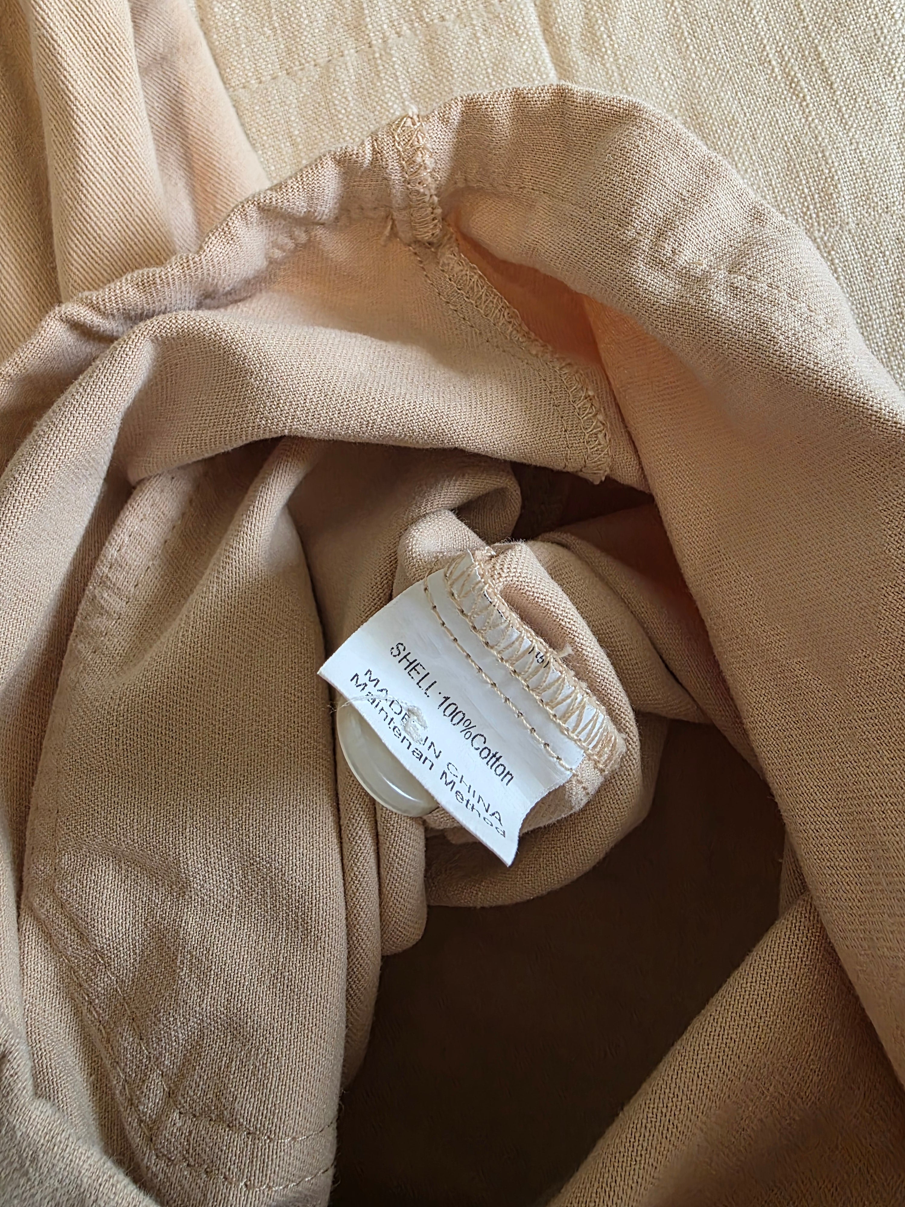 Neutral Cotton Romper (M)