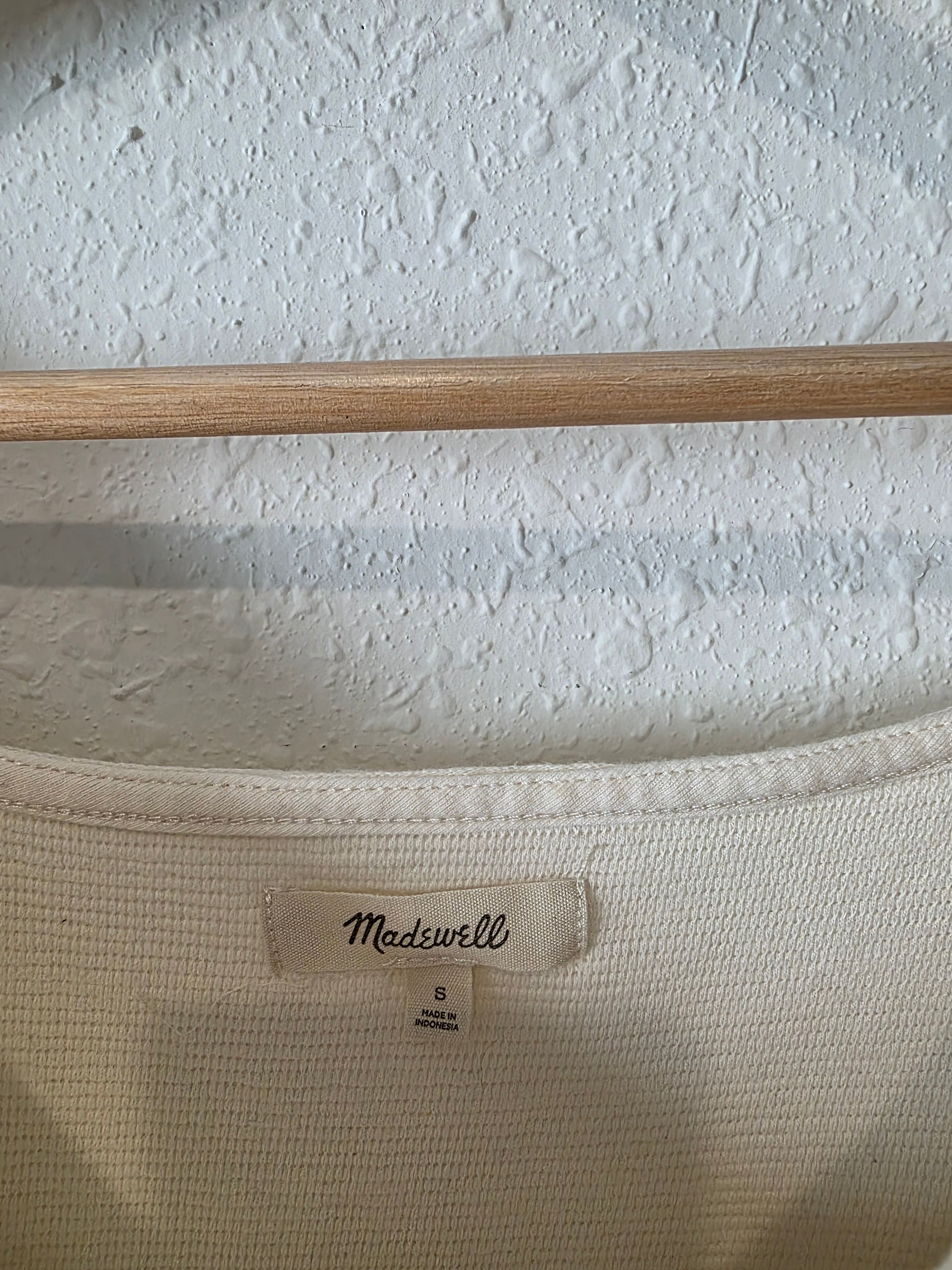 Madewell Ribbed Cotton Top (S)