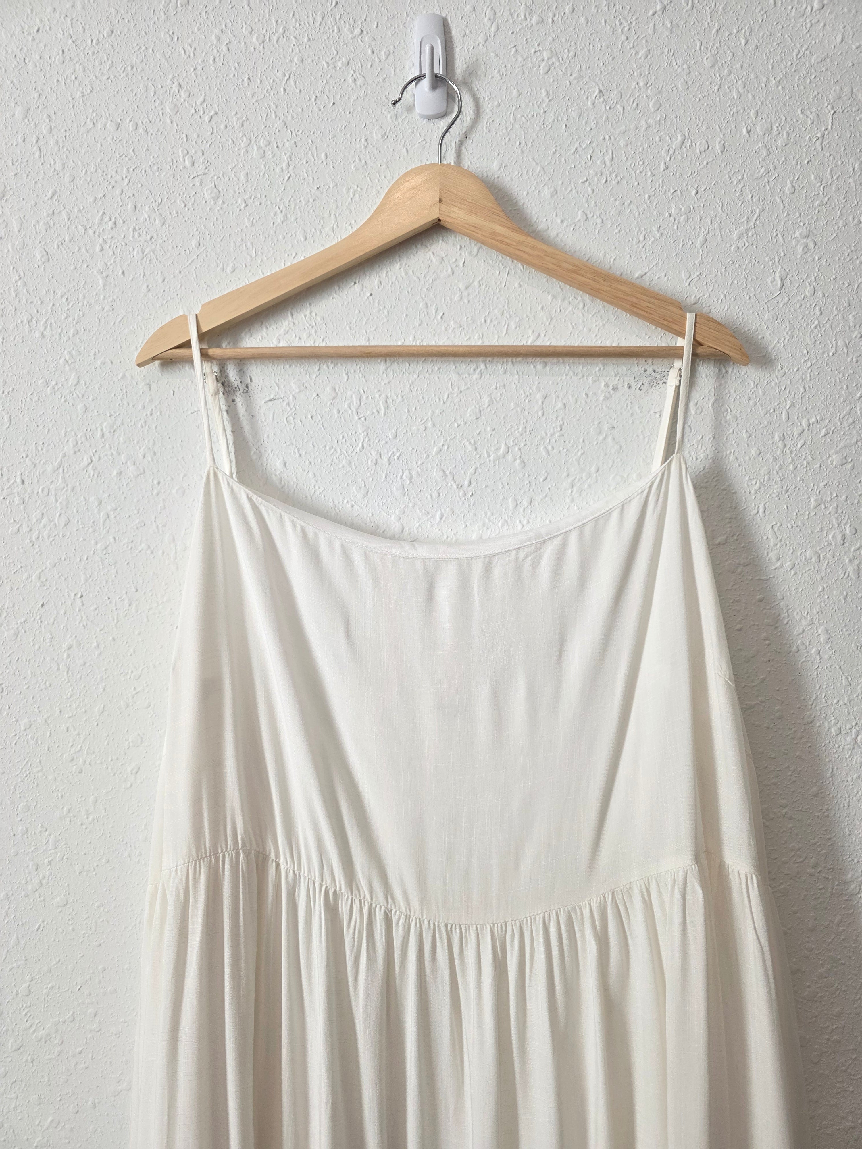Ivory Tiered Maxi Dress (2X)