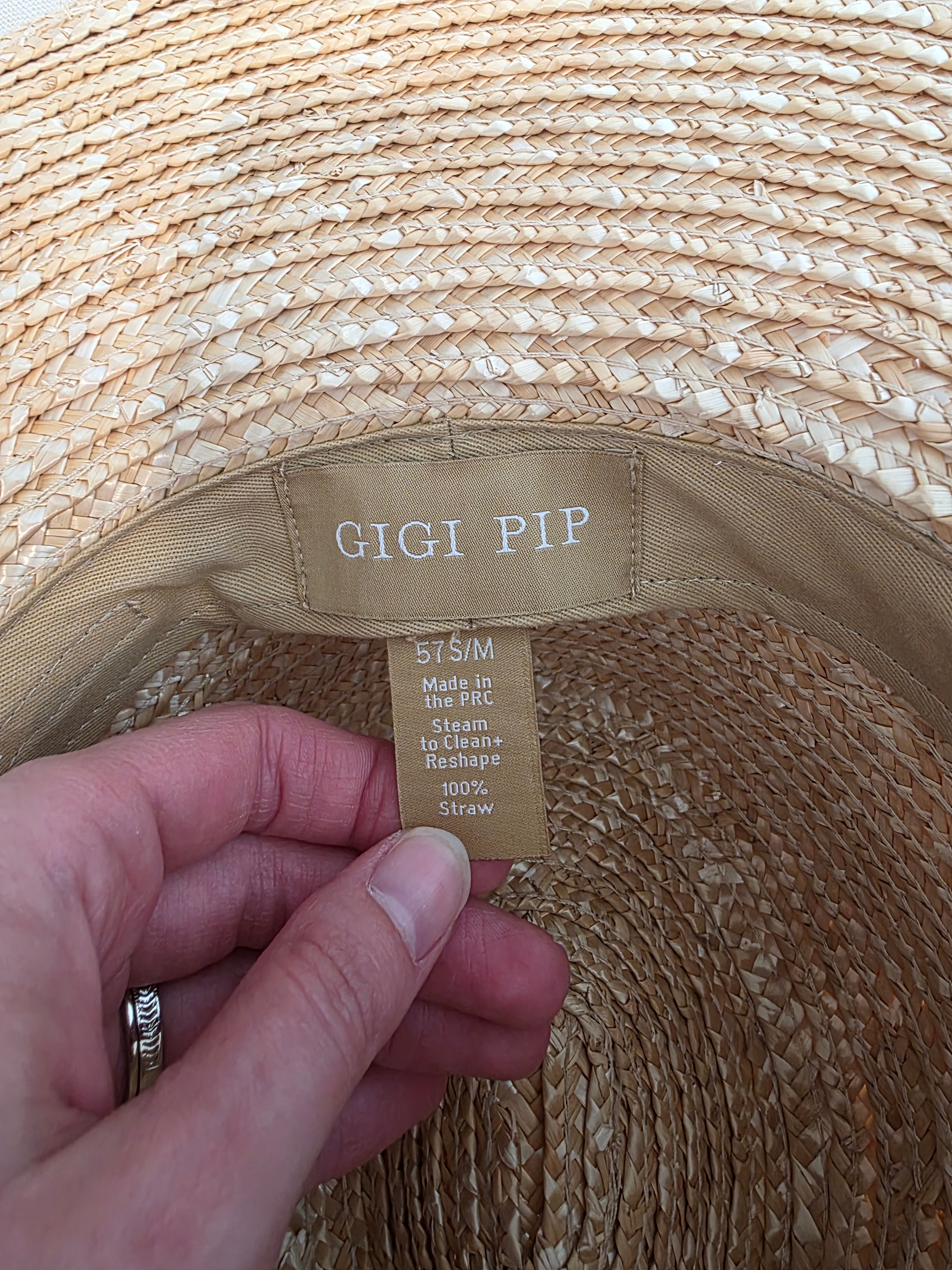 Gigi Pip Beachy Straw Hat (S/M)