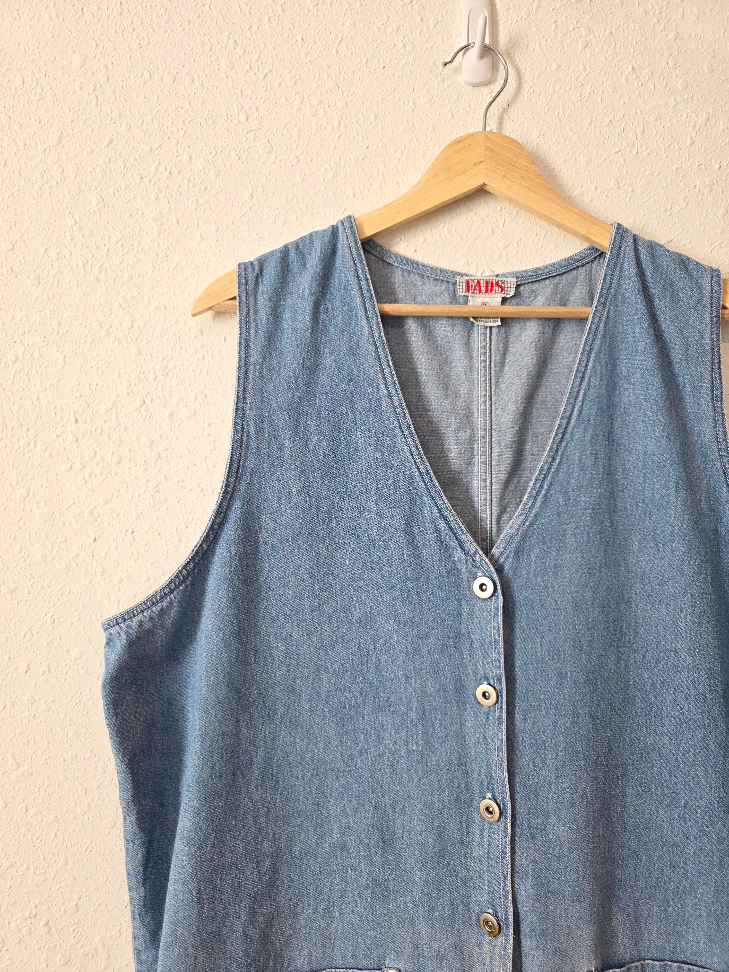Vintage Denim Mini Dress (1X)
