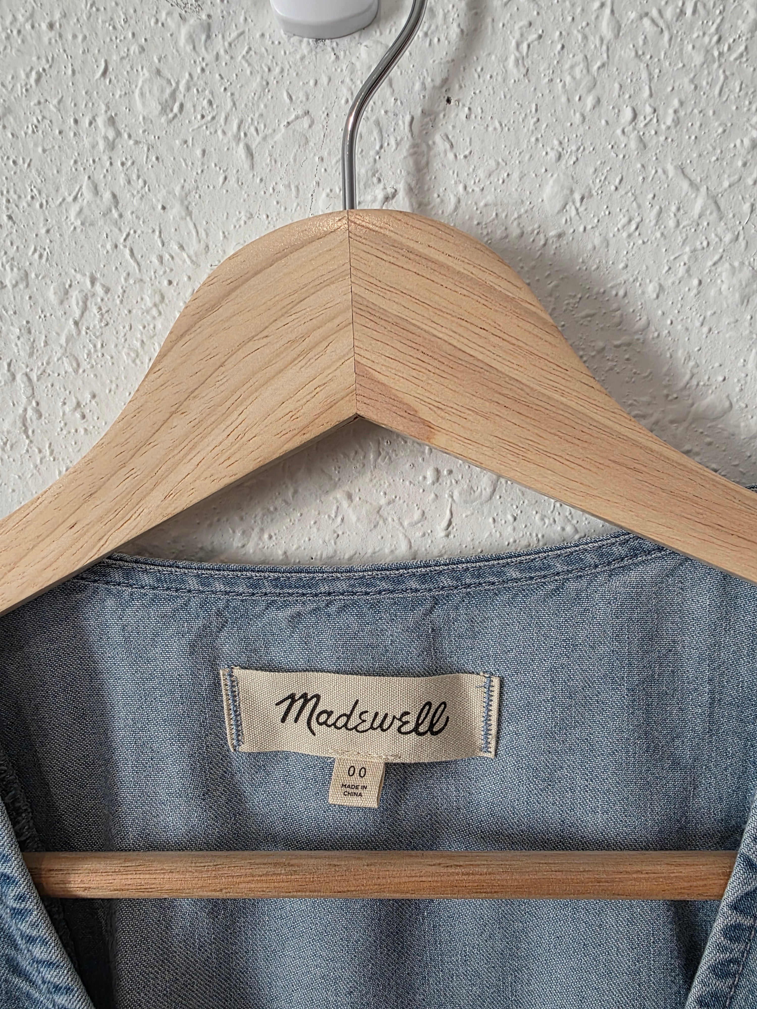 Madewell Denim Mini Dress (00)