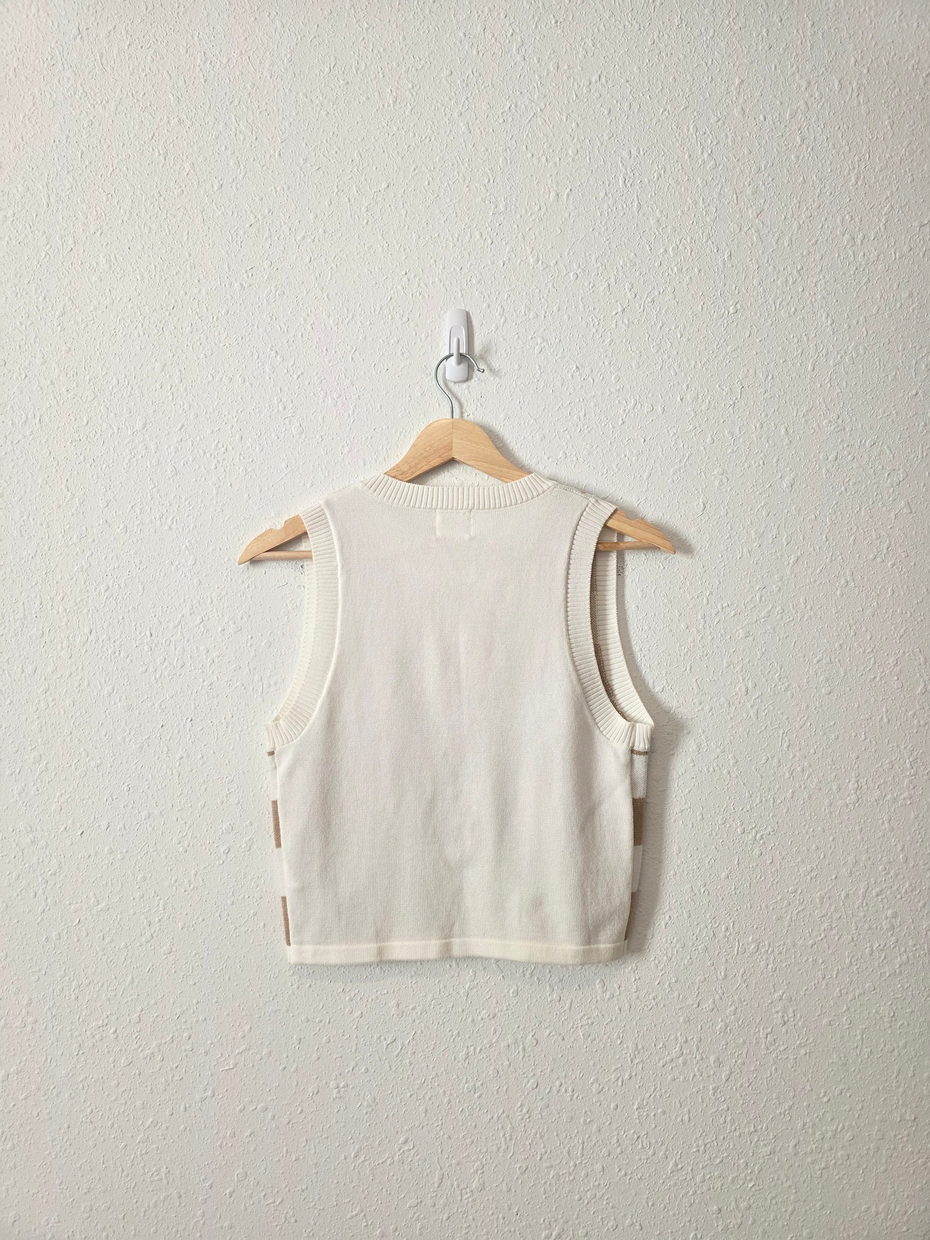 Neutral Checkered Tank (M)