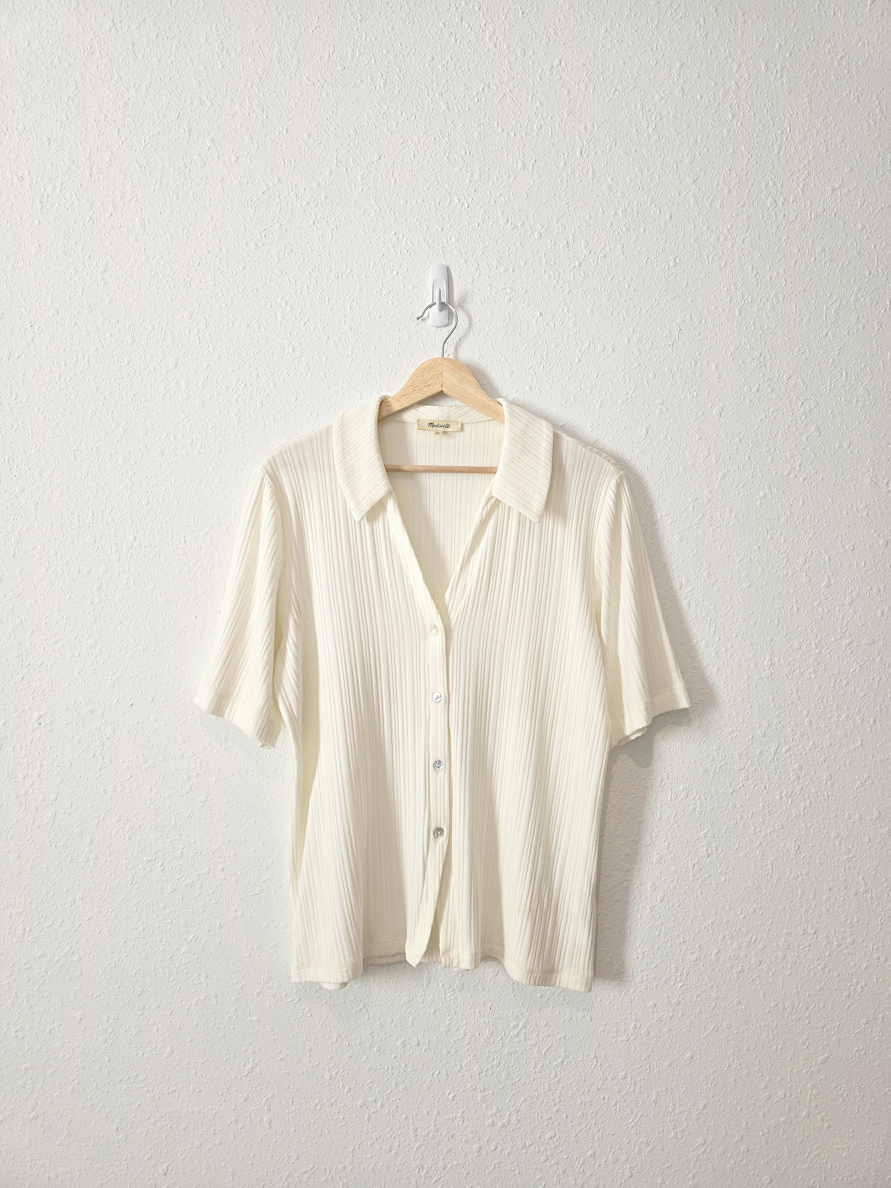 Madewell Textured Button Up (XL)