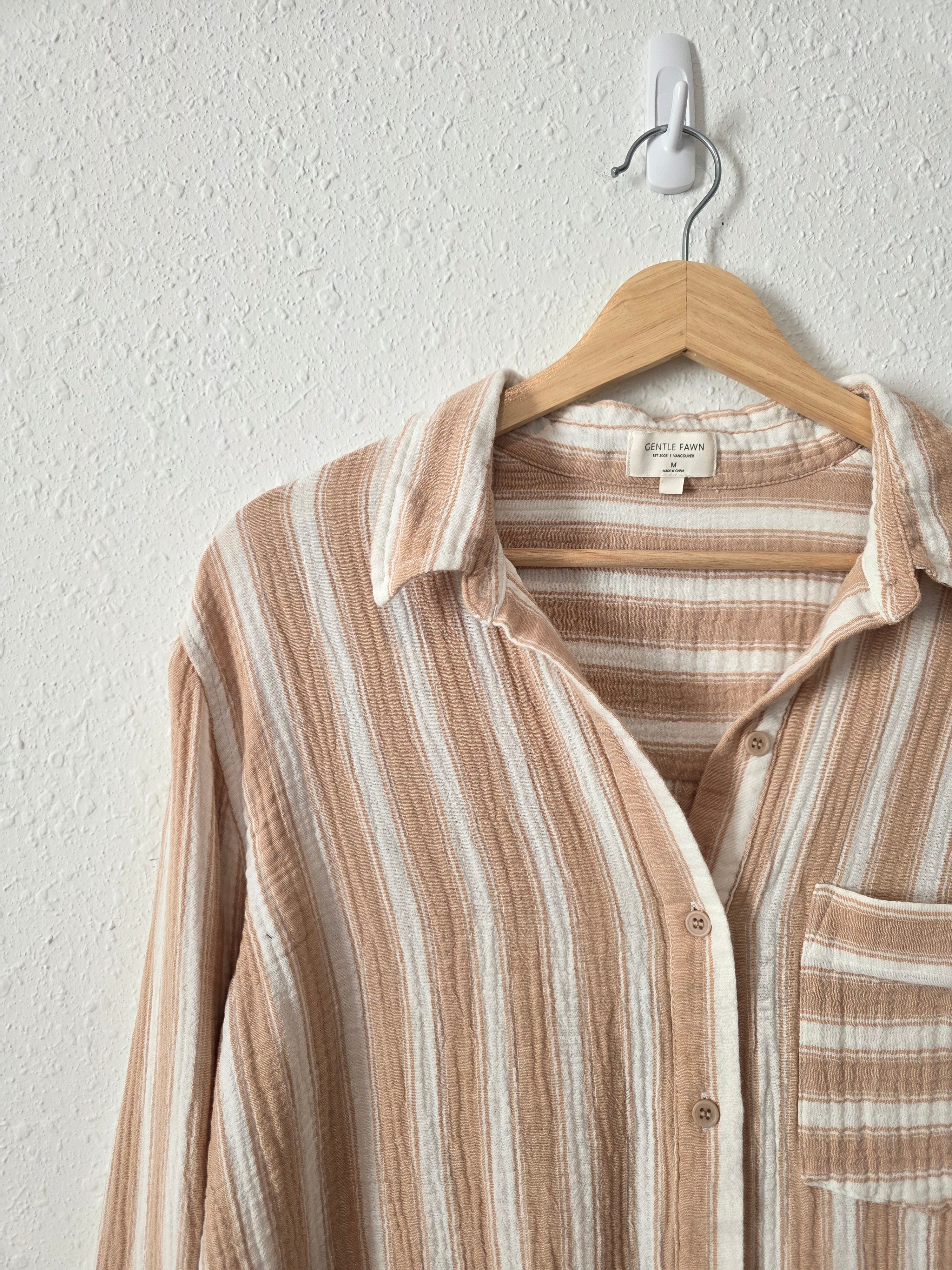 Gentle Fawn Cotton Gauze Button Up (M)