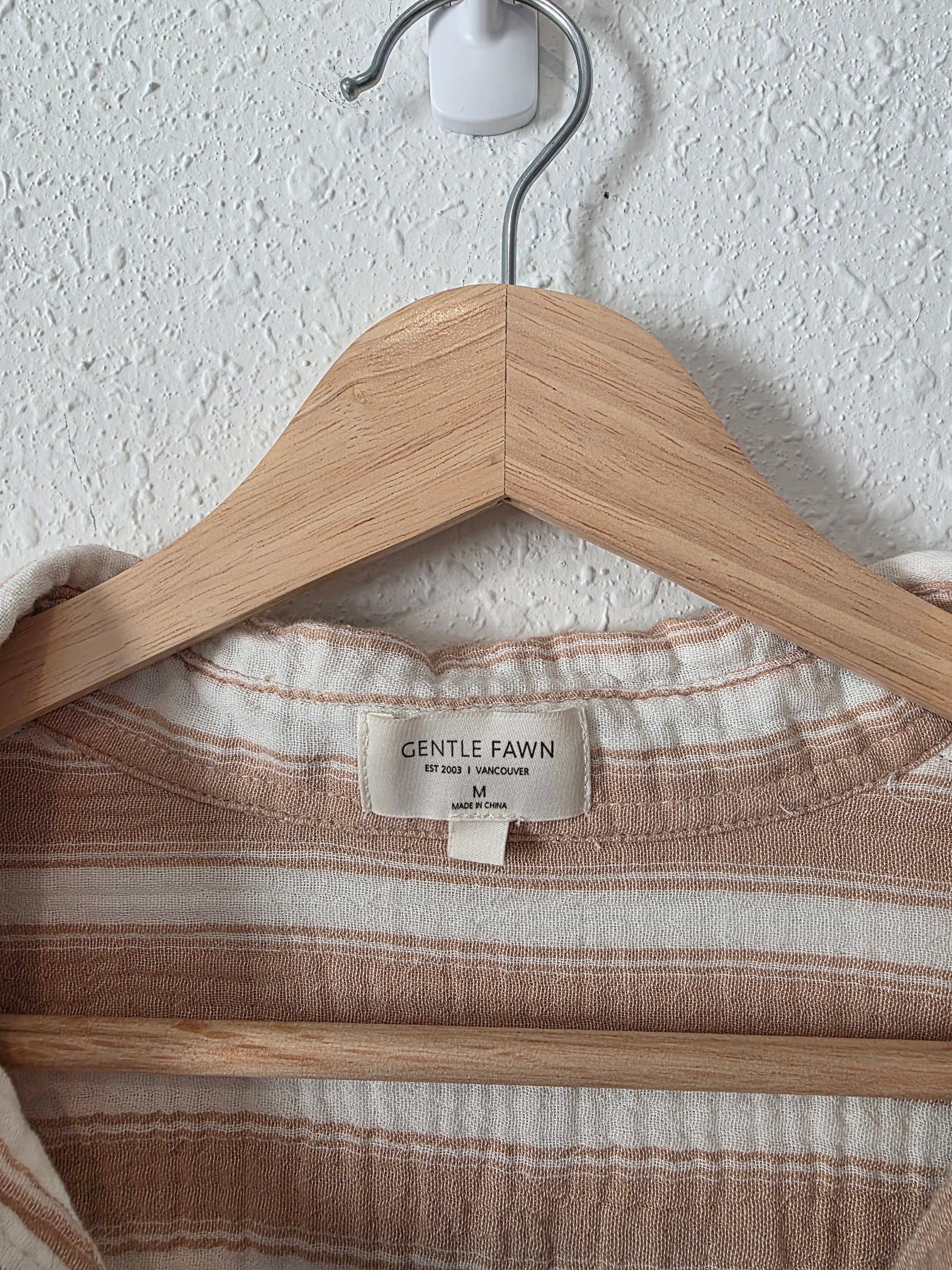 Gentle Fawn Cotton Gauze Button Up (M)