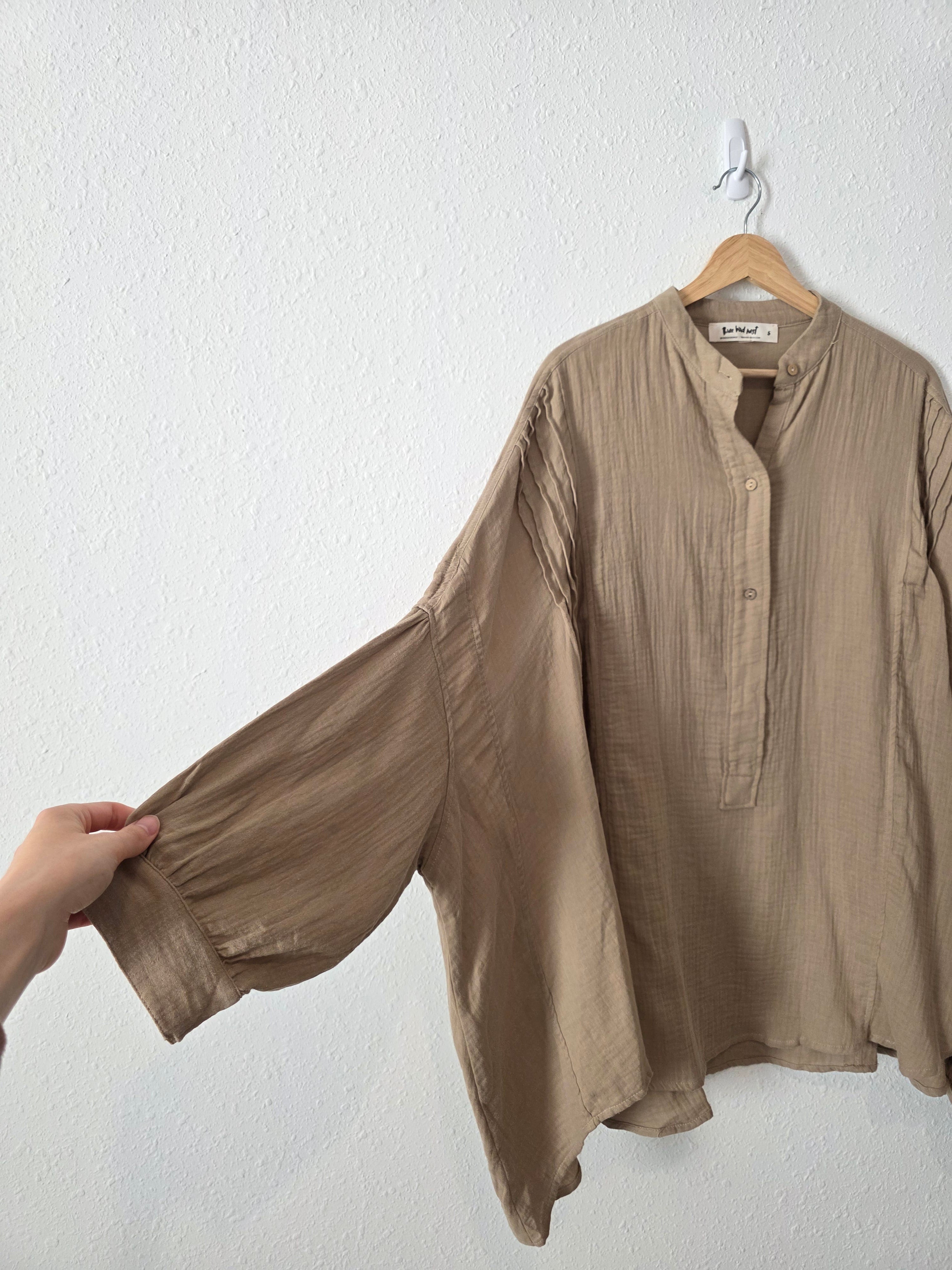 Oversized Cotton Gauze Tunic (S)