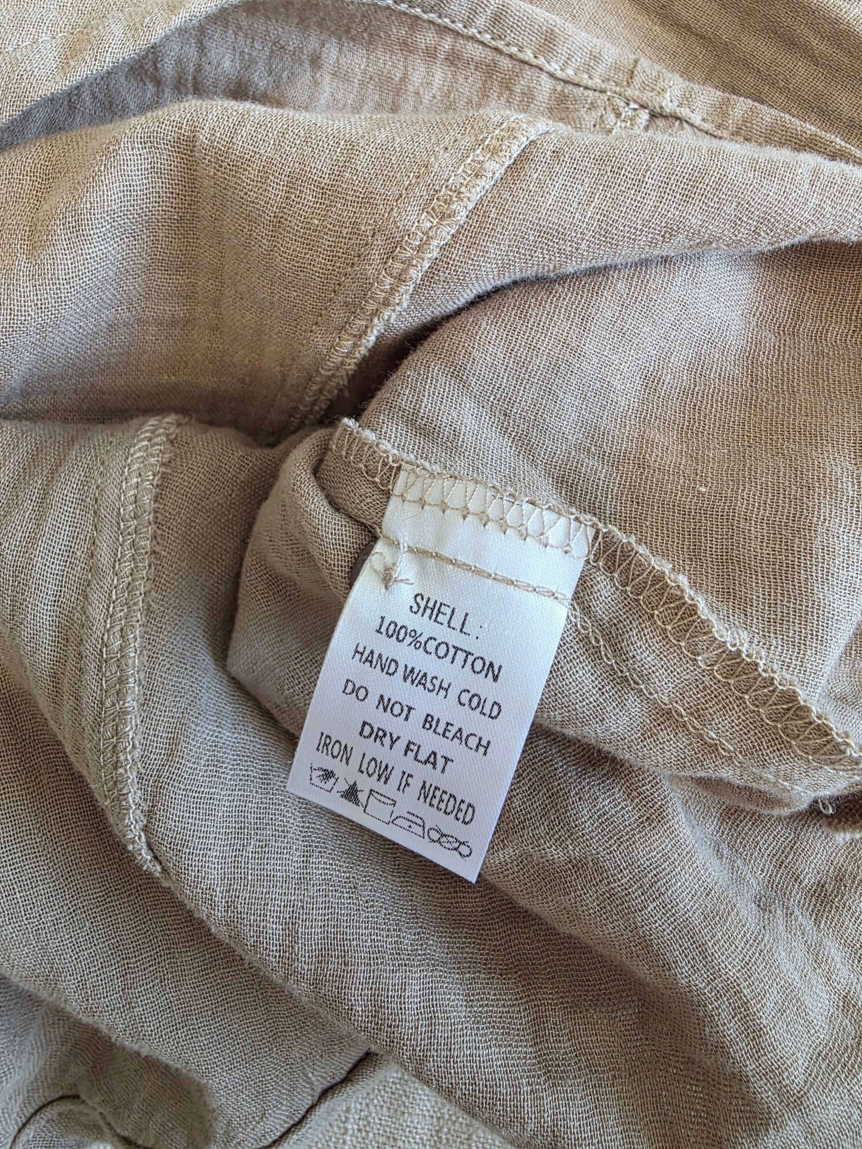 Oversized Cotton Gauze Tunic (S)