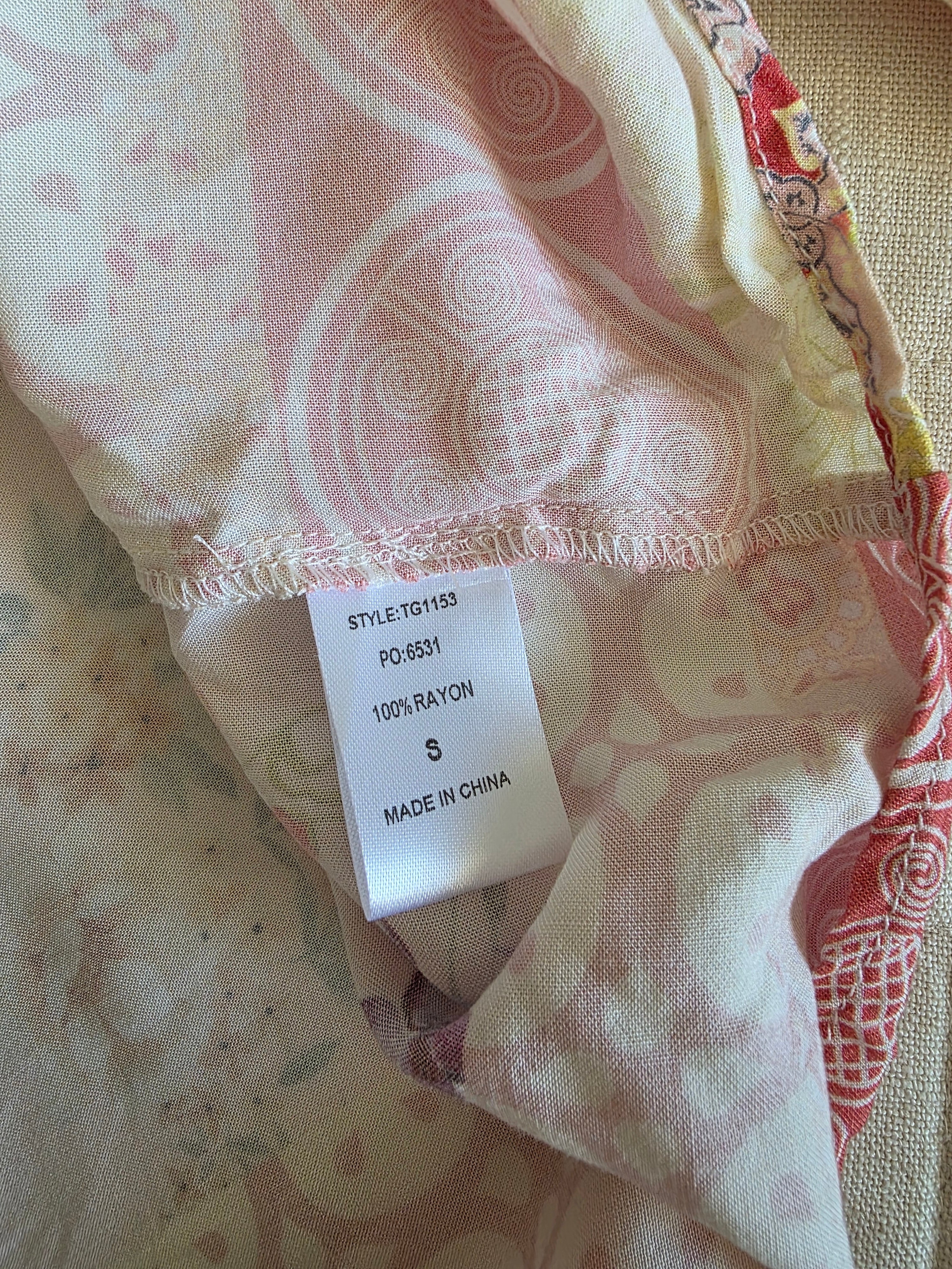 Colorful Floral Button Up (S)