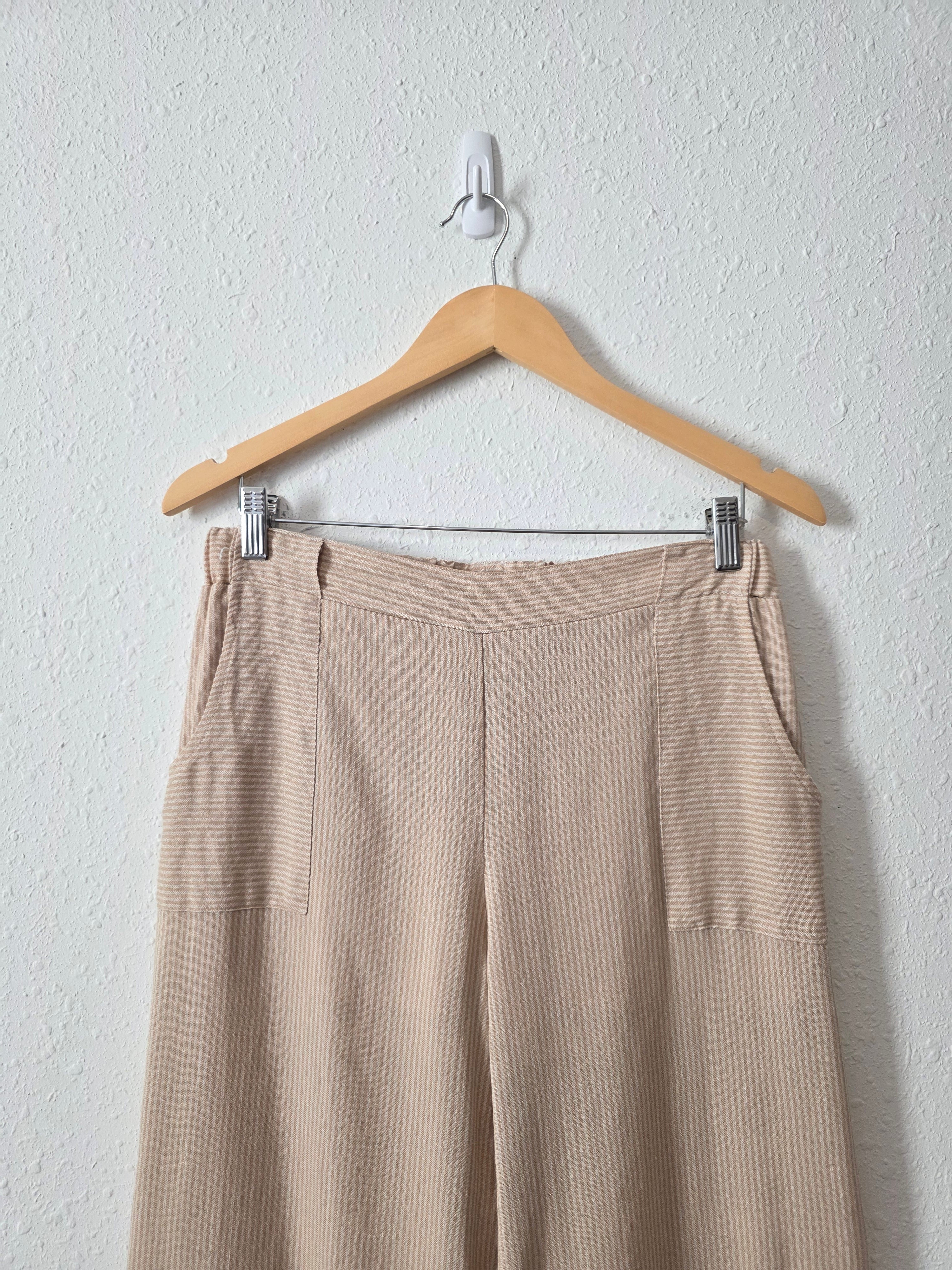 Striped Wide Leg Pants (M)