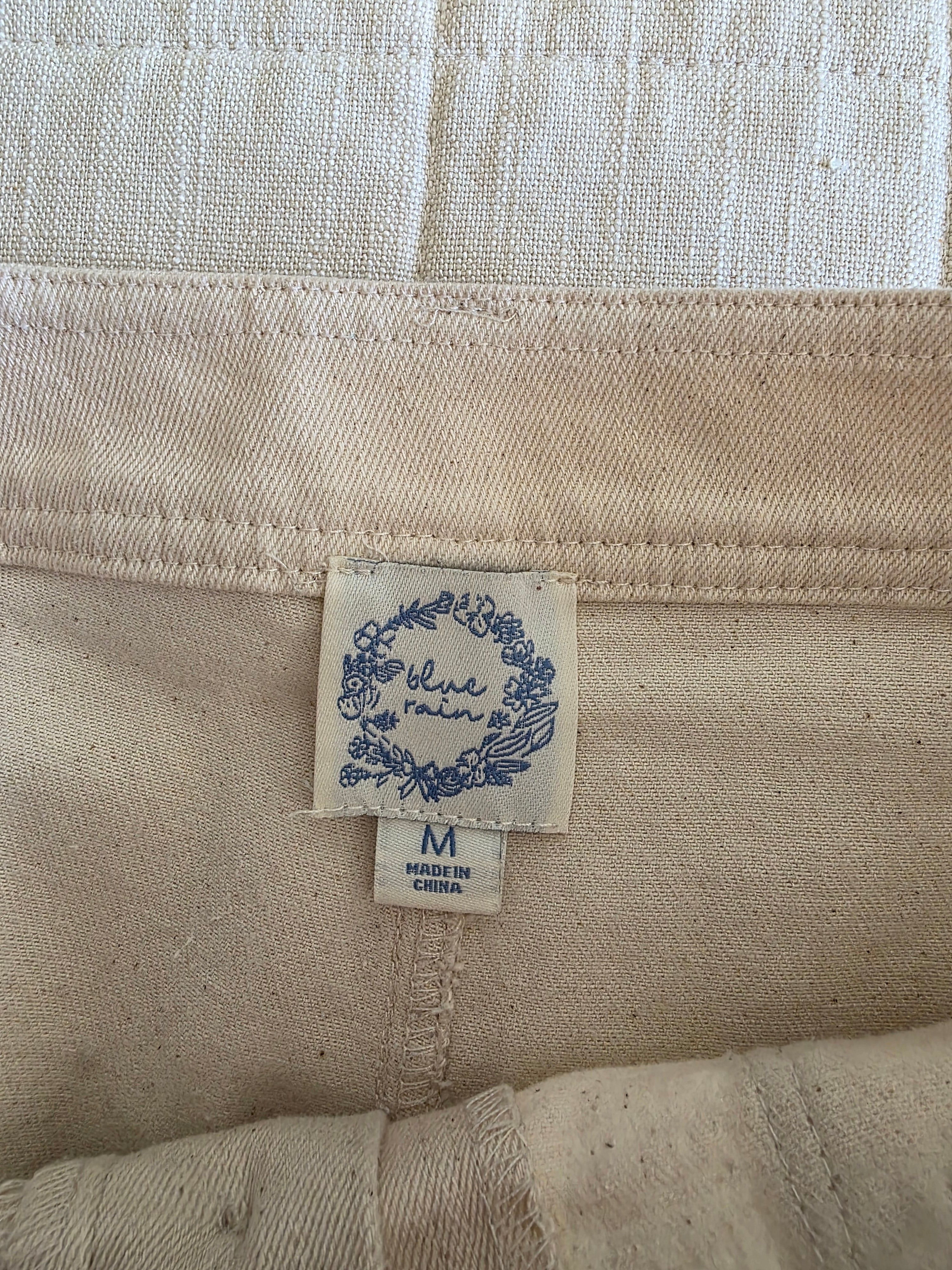 Ecru Wide Leg Pants (M)