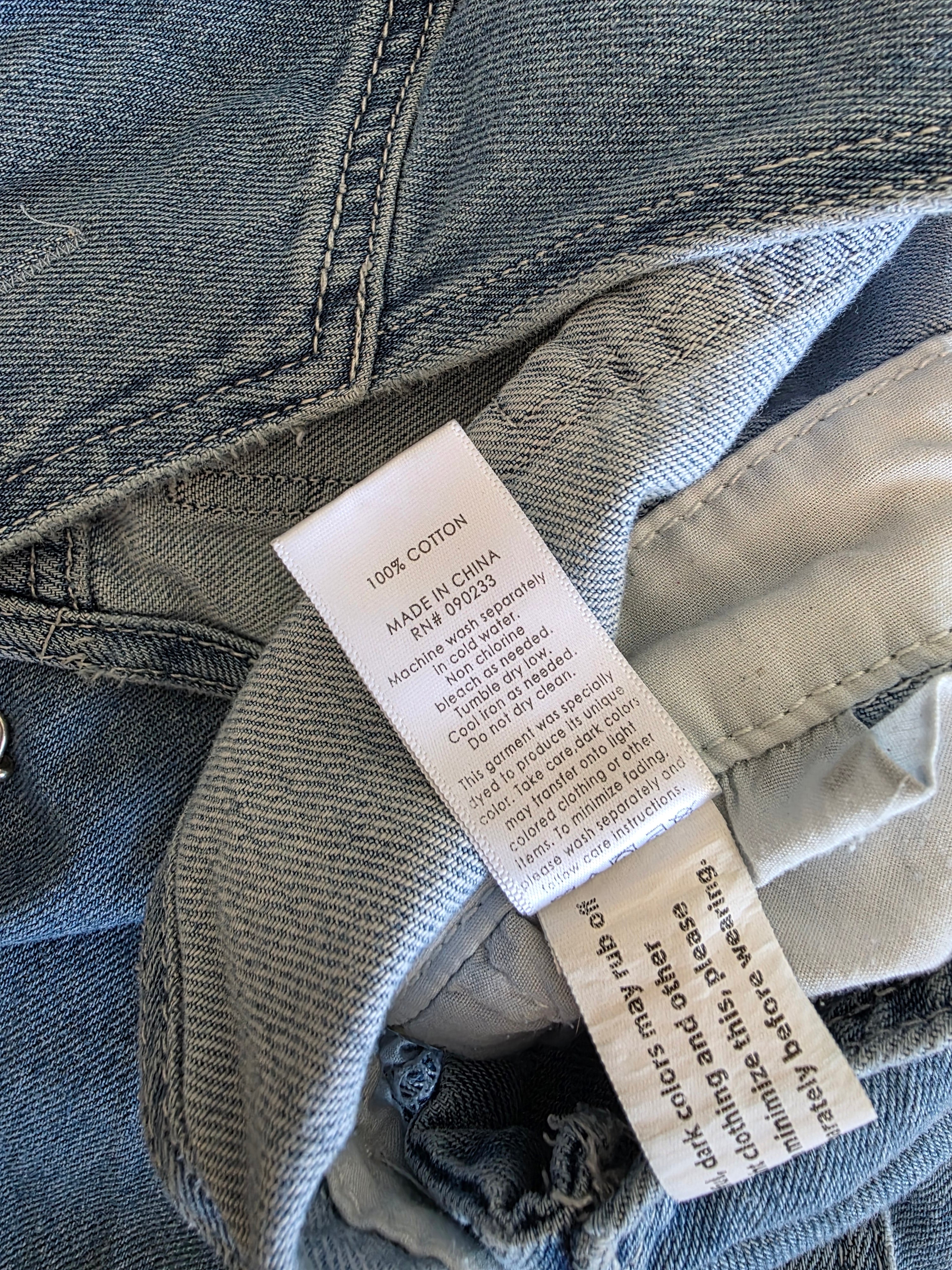 Relaxed Denim Shortalls (L)