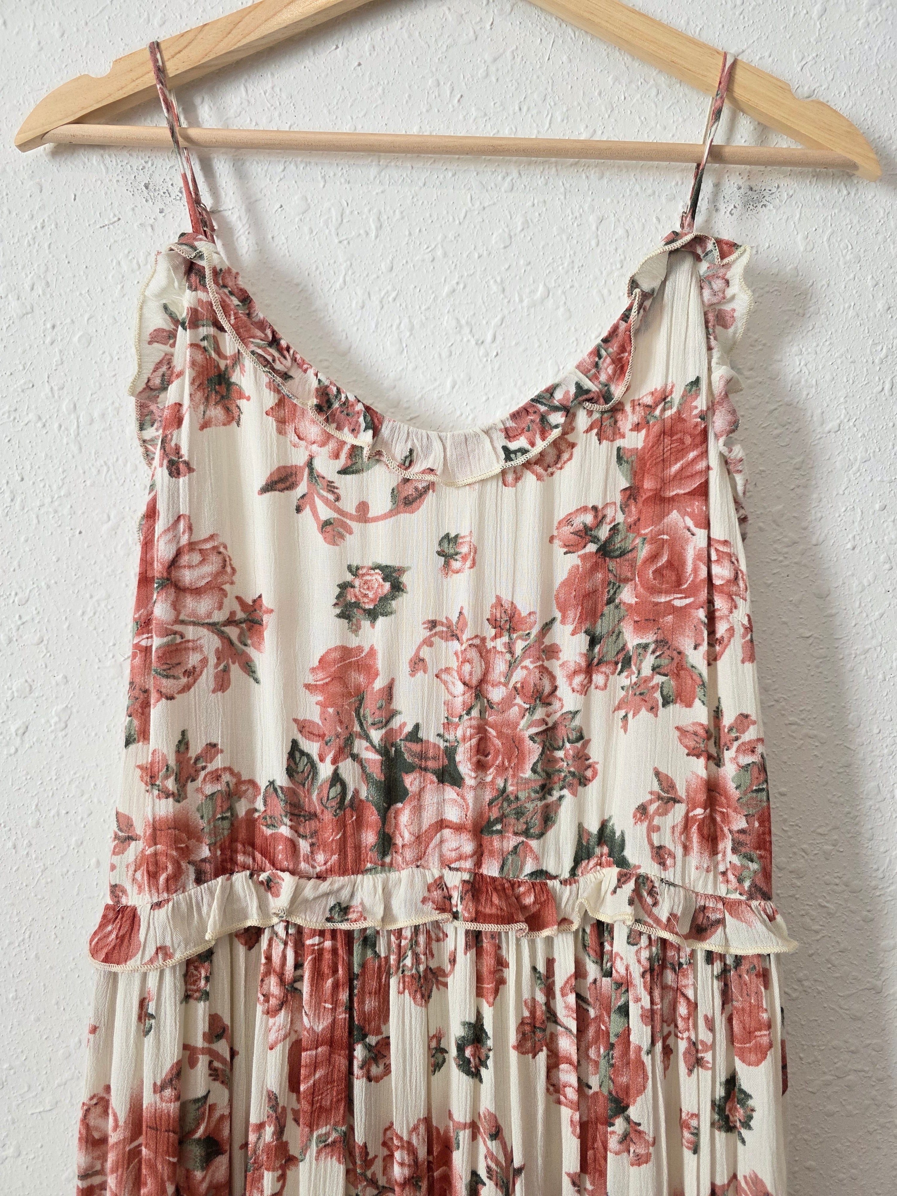 Lulus Floral Maxi Dress (L)