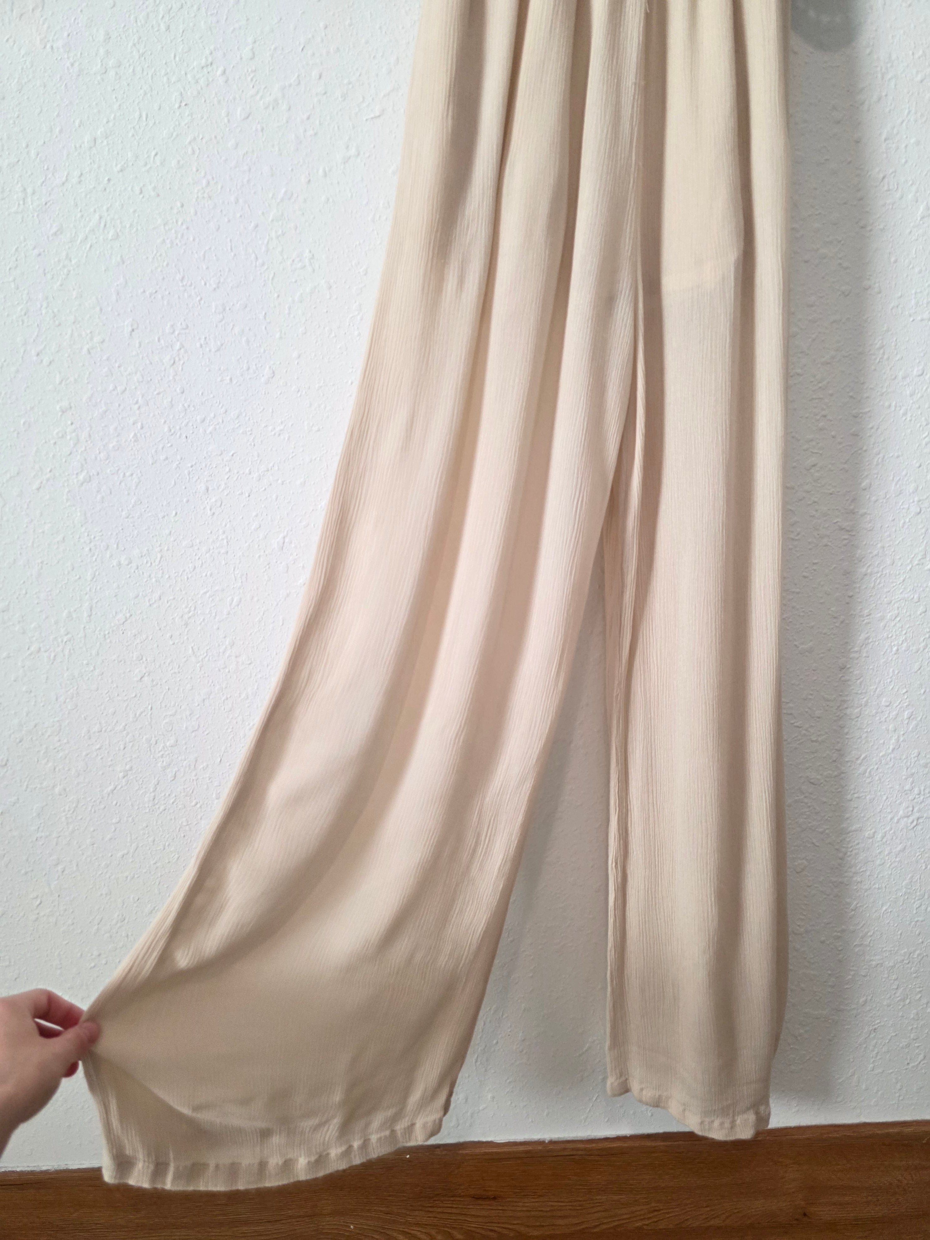 By Together Crochet Wide Leg Jumpsuit (S)