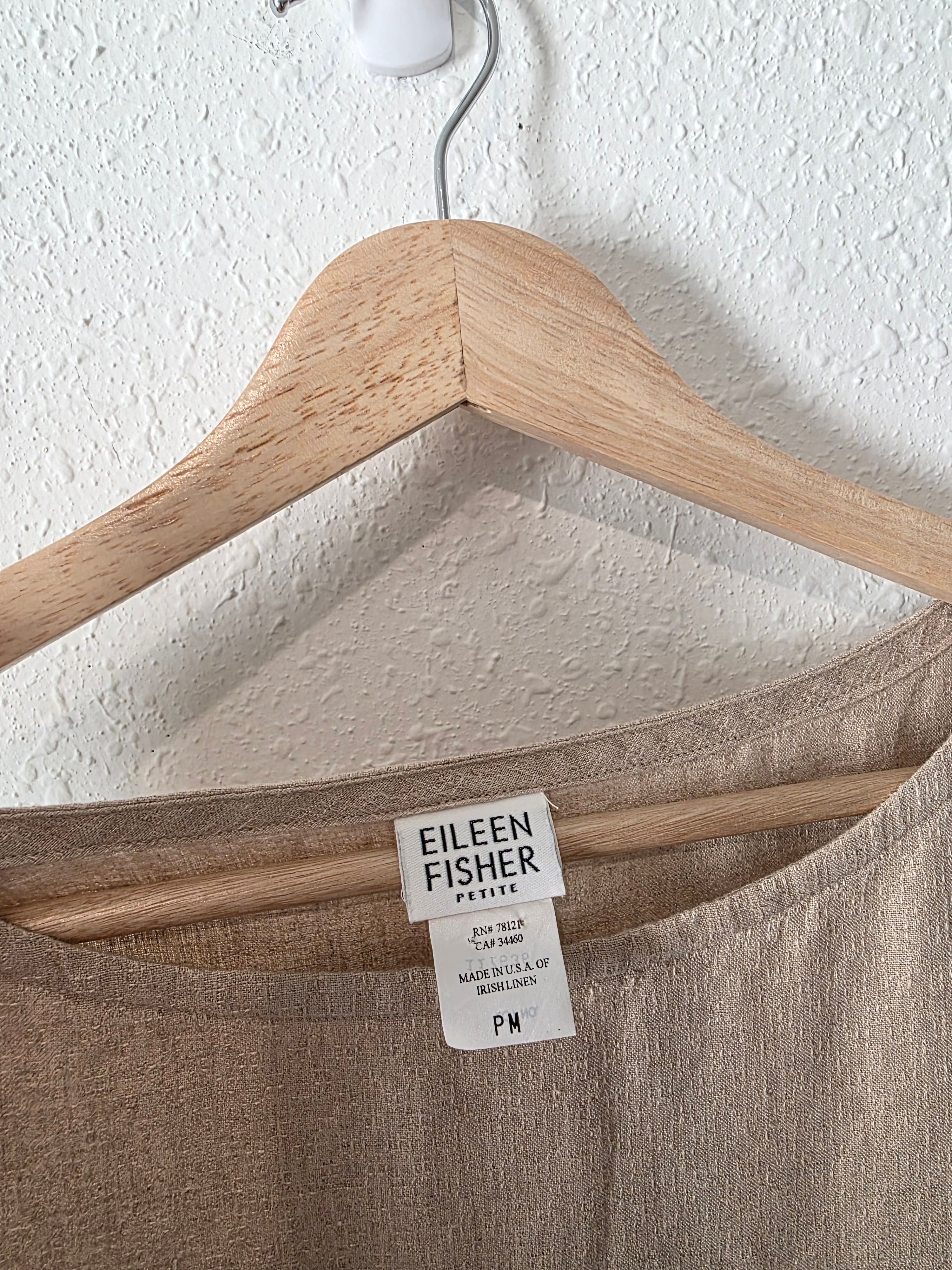 Vintage Eileen Fisher Linen Midi Dress (MP)