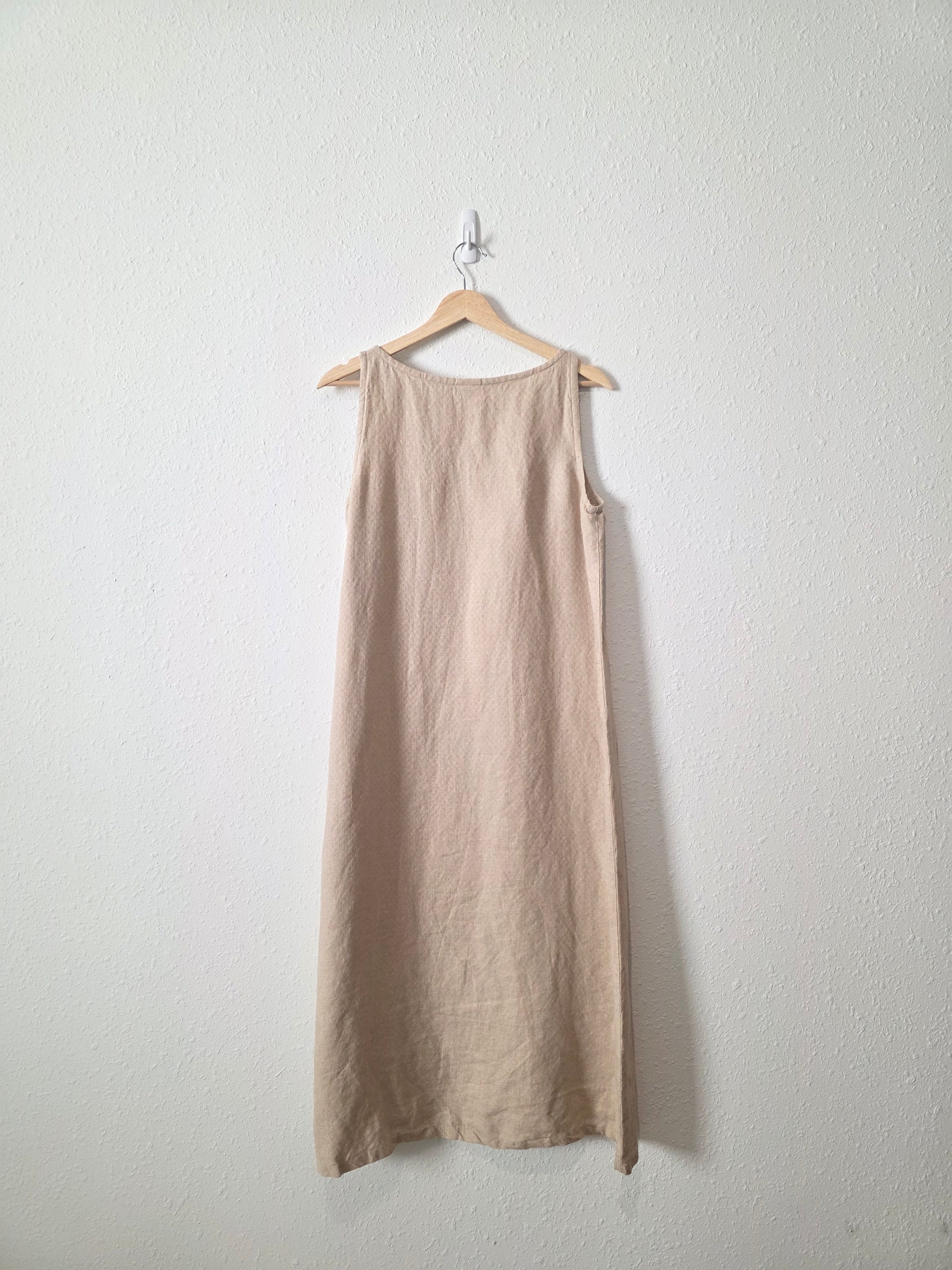 Vintage Eileen Fisher Linen Midi Dress (MP)