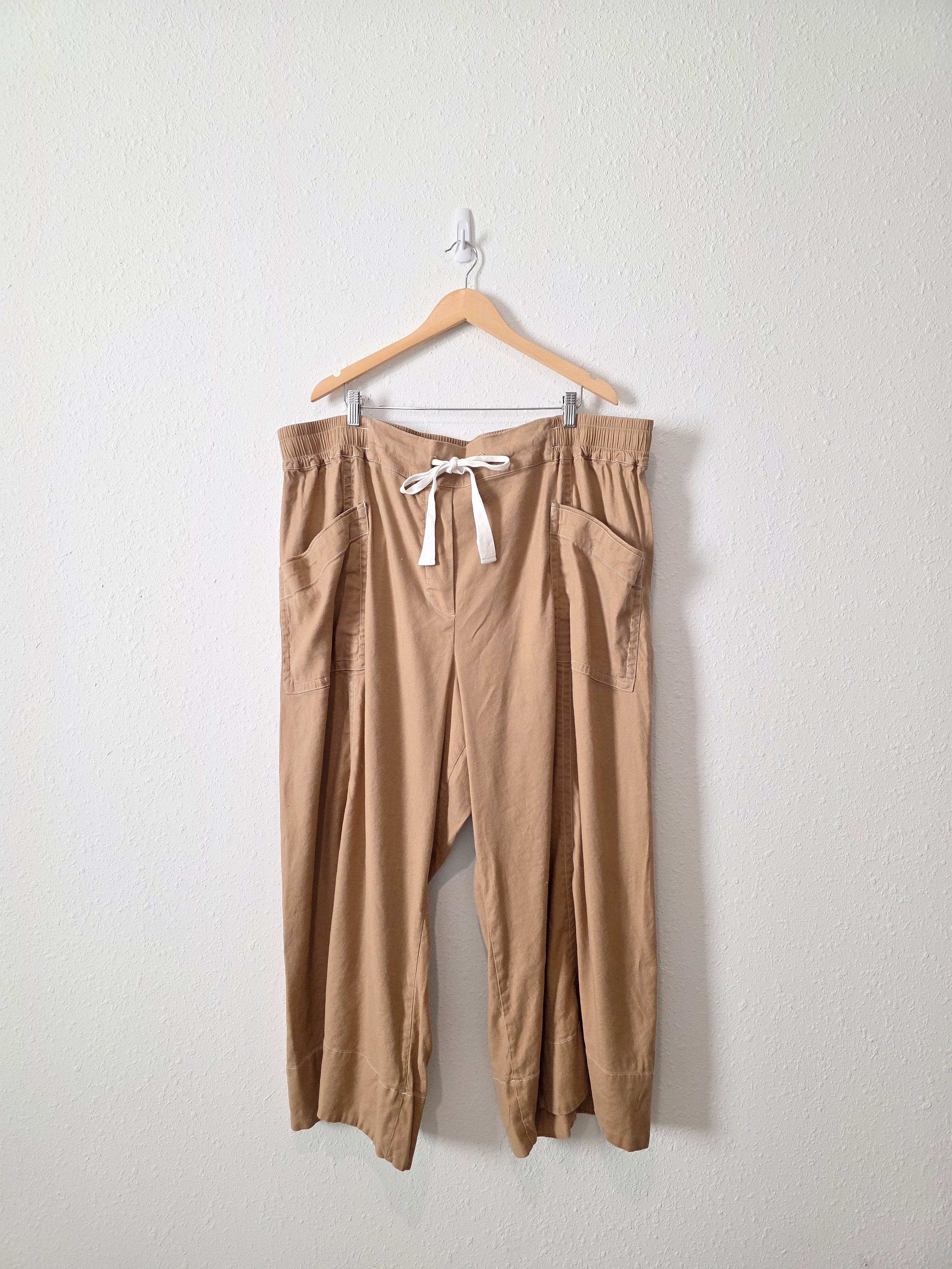 Anthropologie Wide Leg Linen Pants (3X)