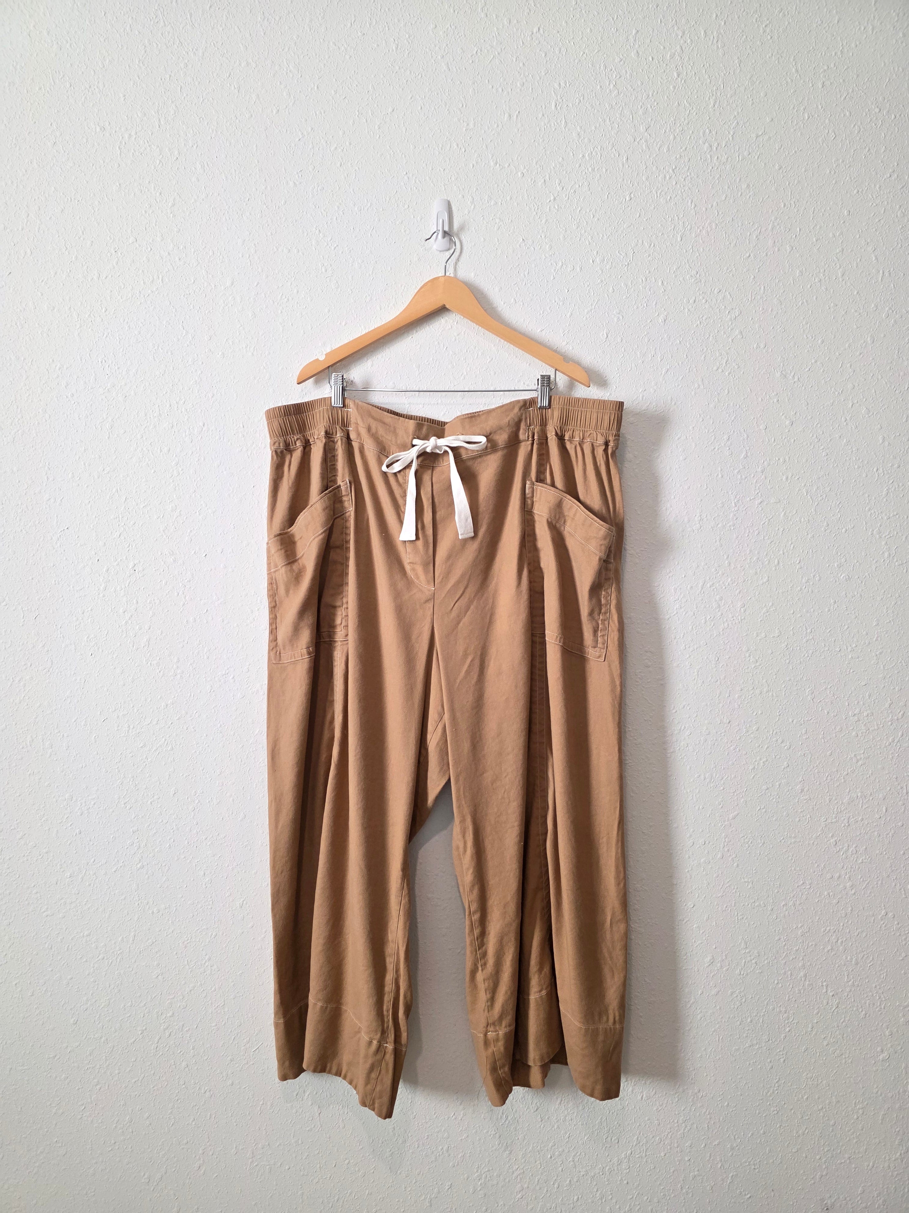 Anthropologie Wide Leg Linen Pants (3X)