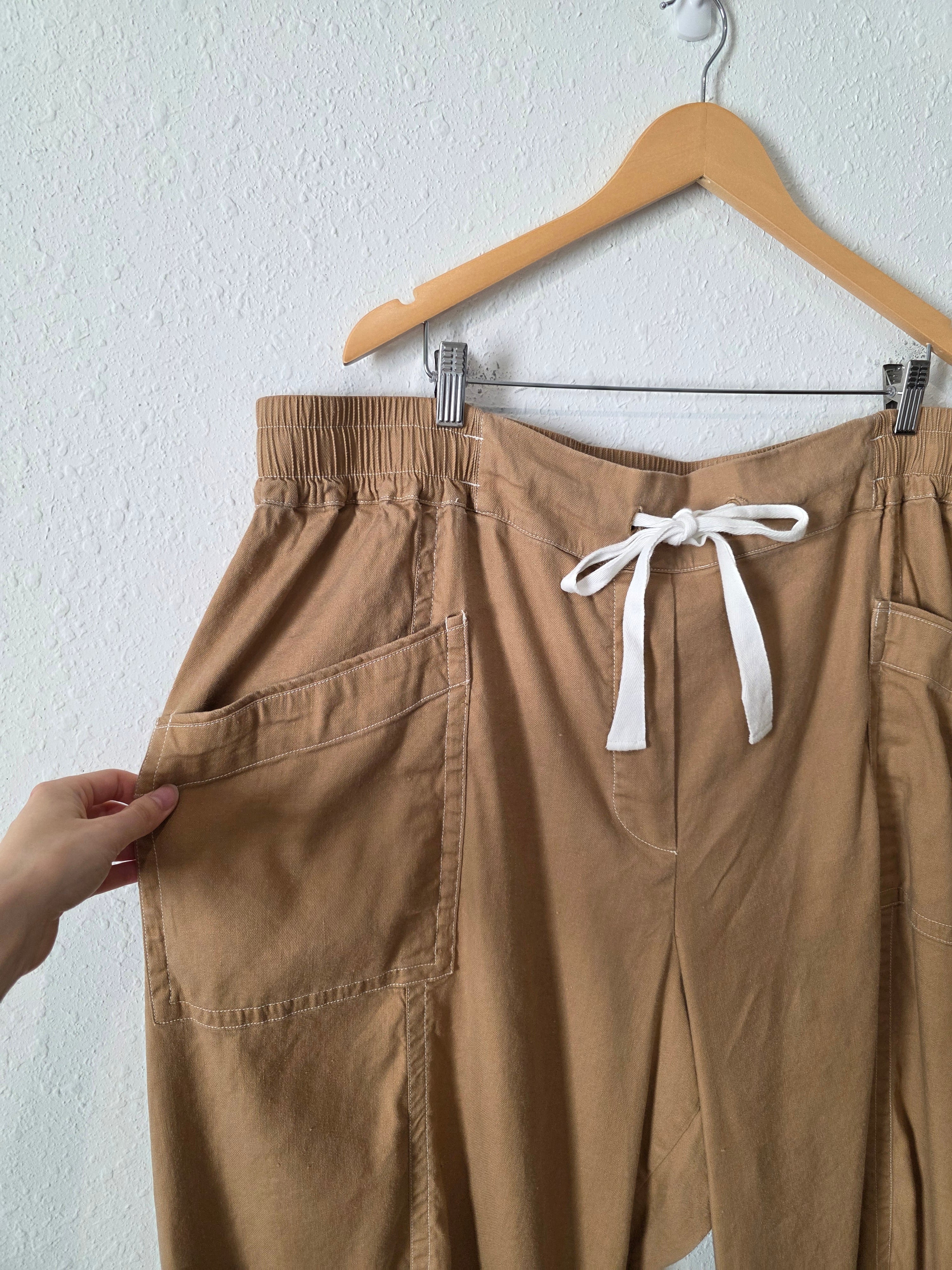 Anthropologie Wide Leg Linen Pants (3X)