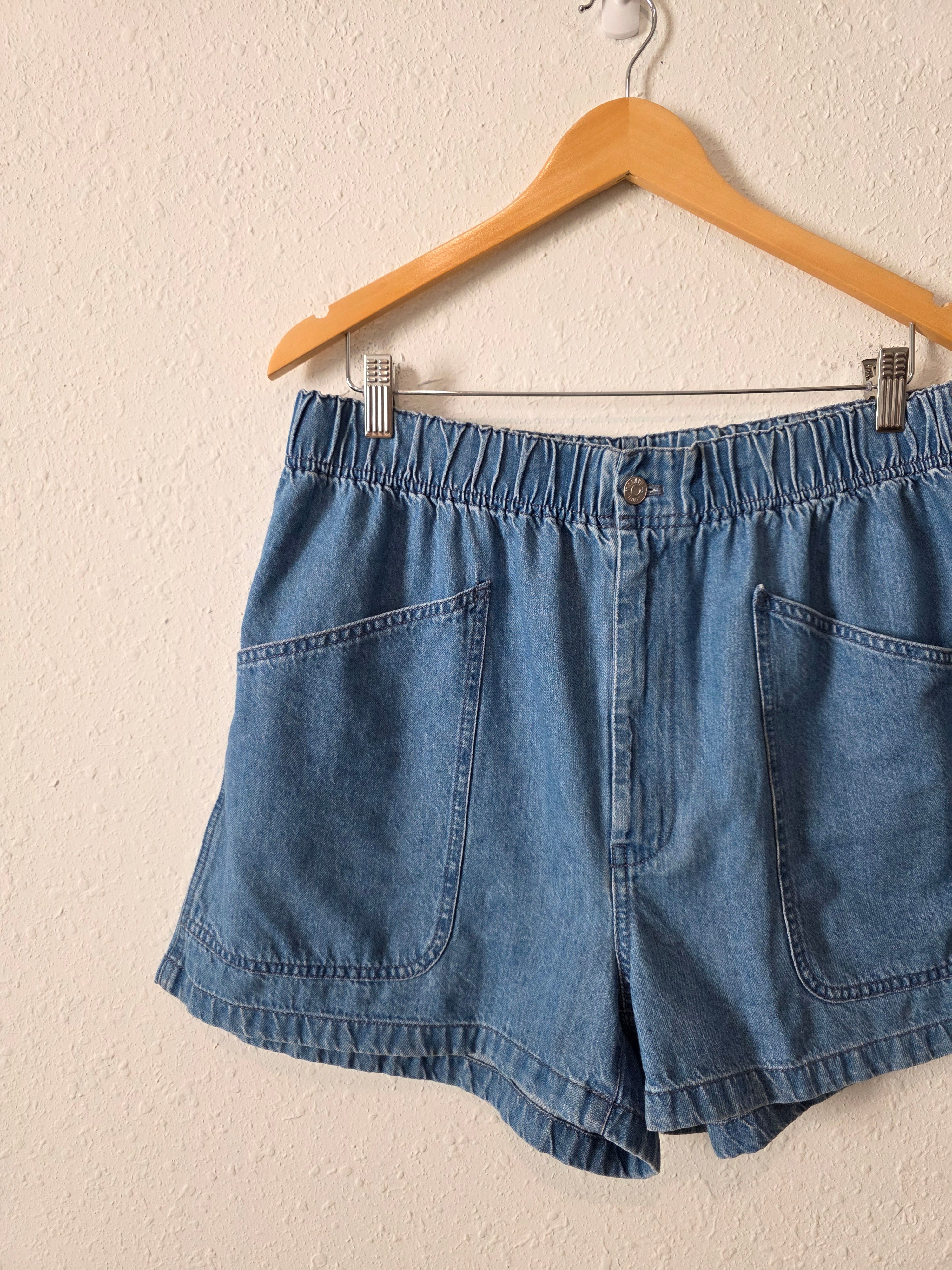 NEW Madewell Denim Pull On Shorts (30)
