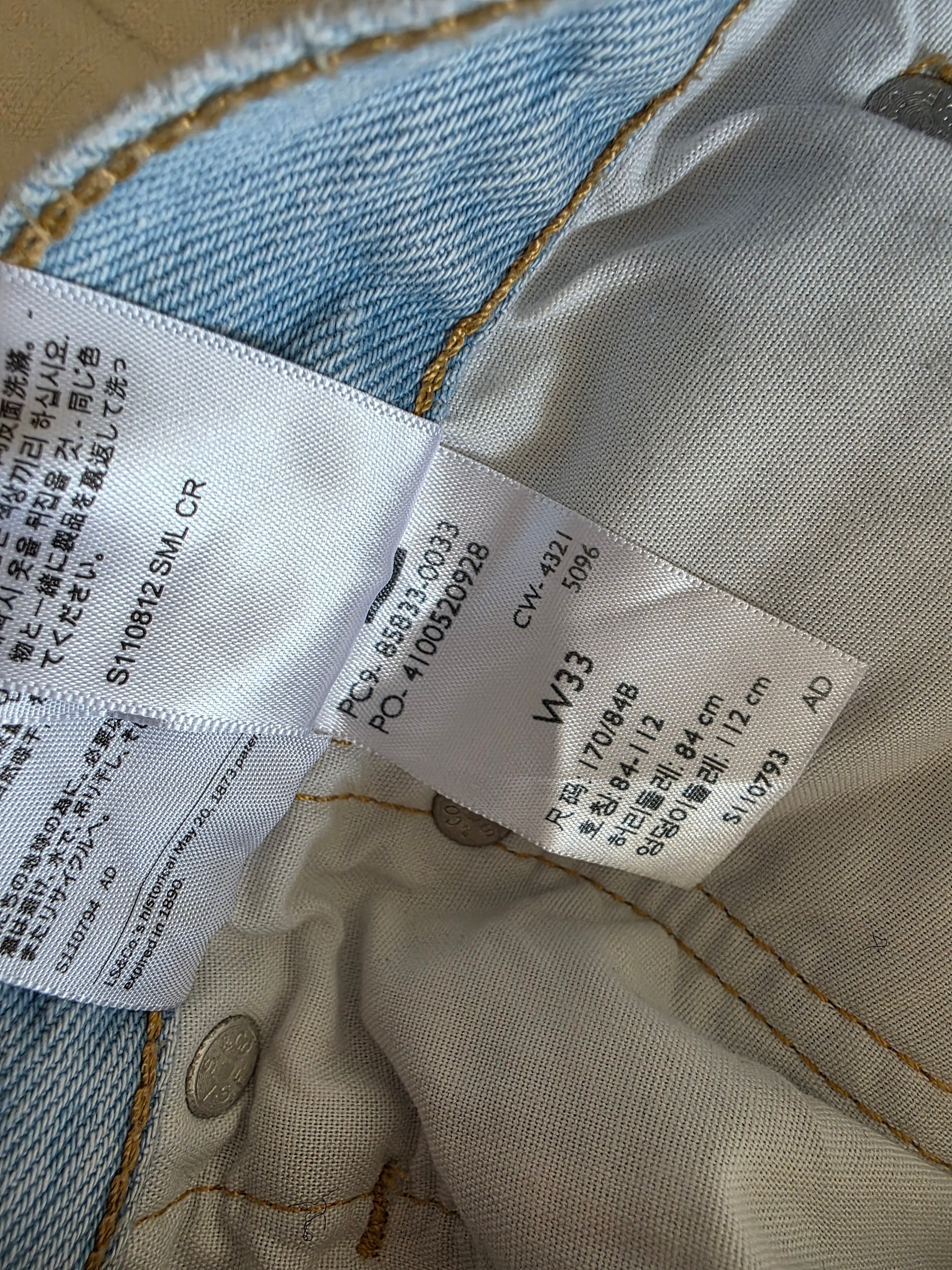 Levi's Light Wash Relaxed Shorts (33)
