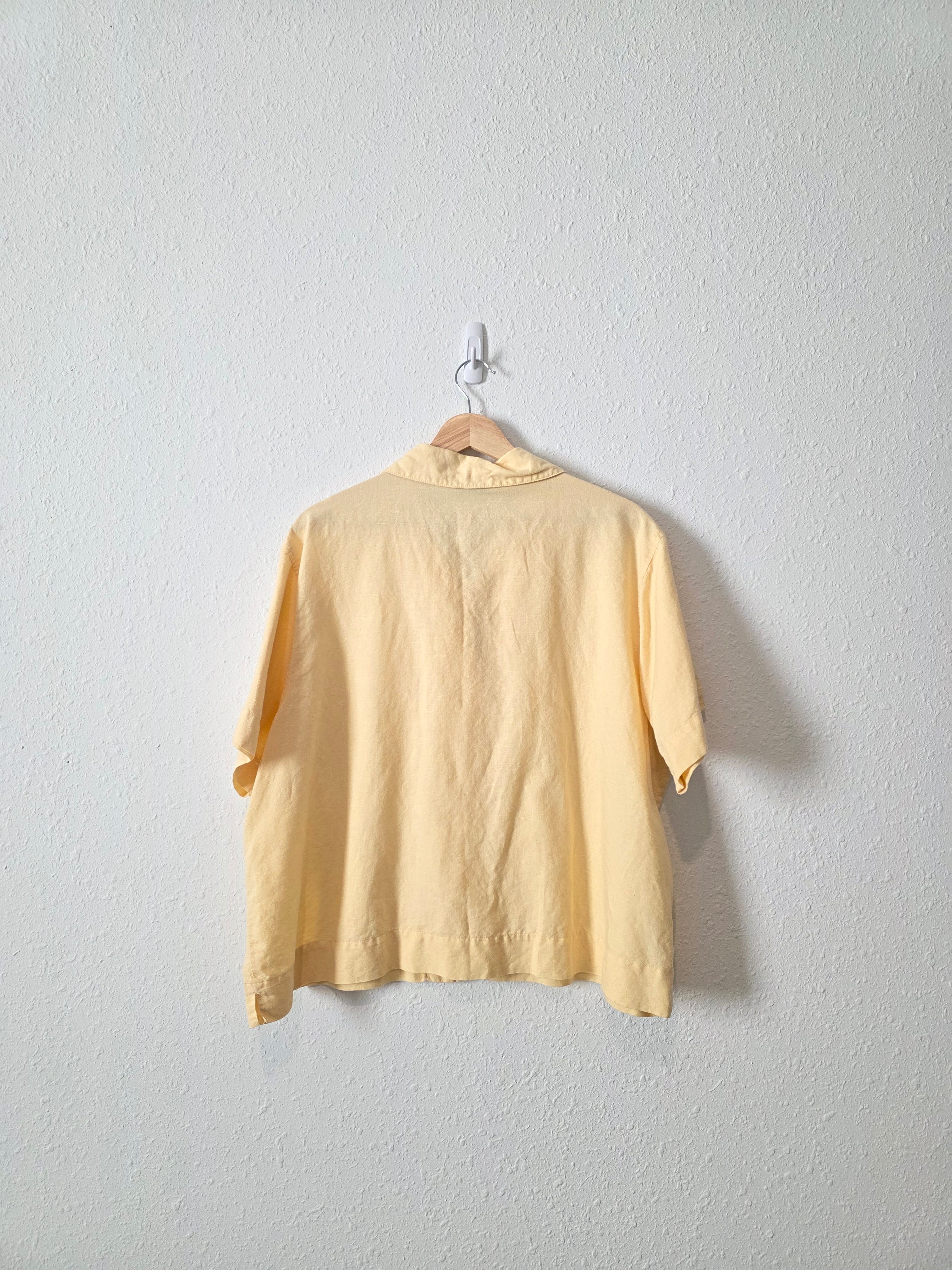 Vintage Eddie Bauer Butter Yellow Top (XL)