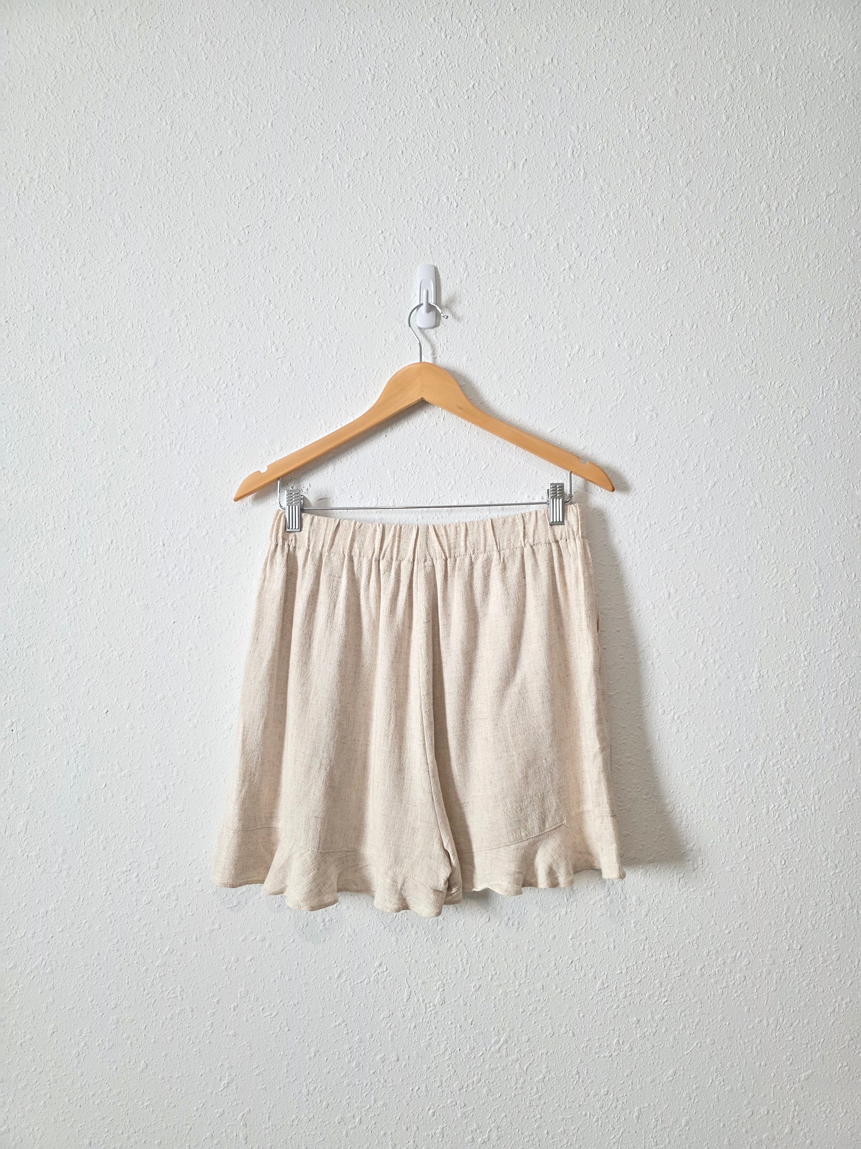 La Miel Oat Linen Blend Shorts (L)