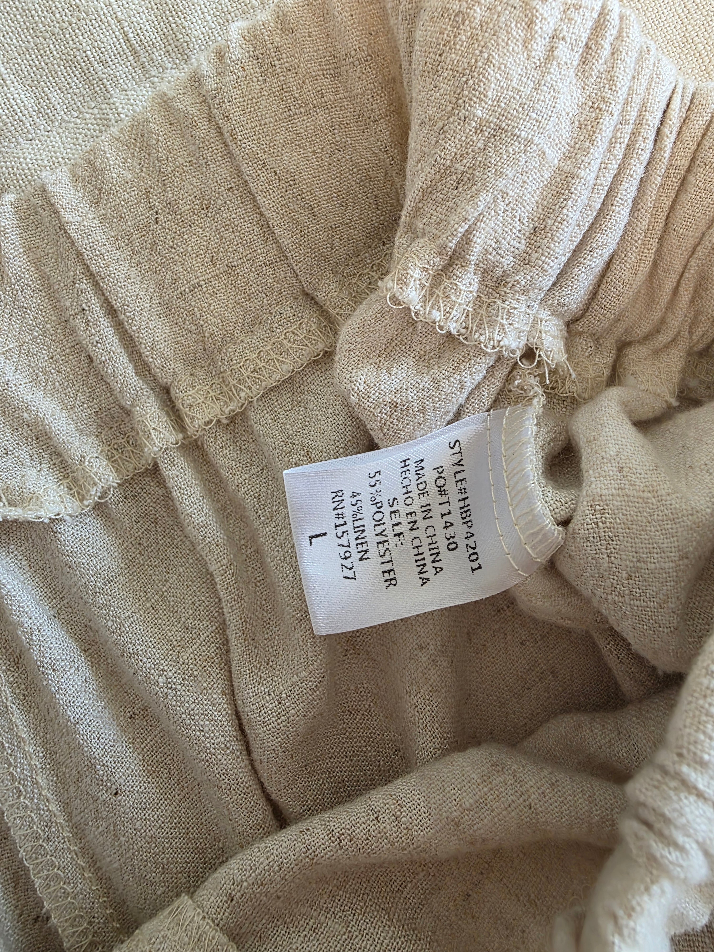 La Miel Oat Linen Blend Shorts (L)